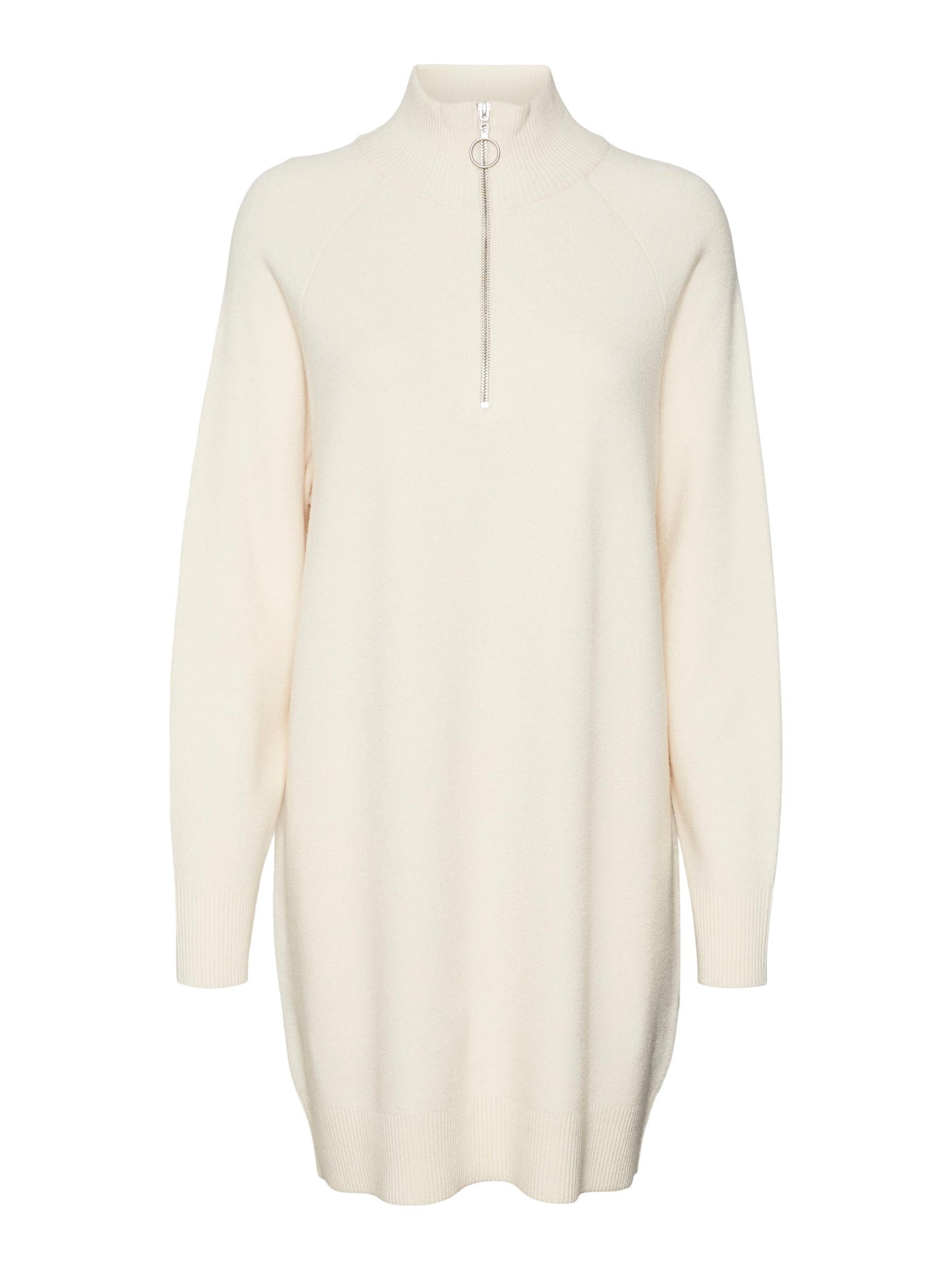 VMGOLDNEEDLE LS HIGHNCK ZIPPER DRESS REP