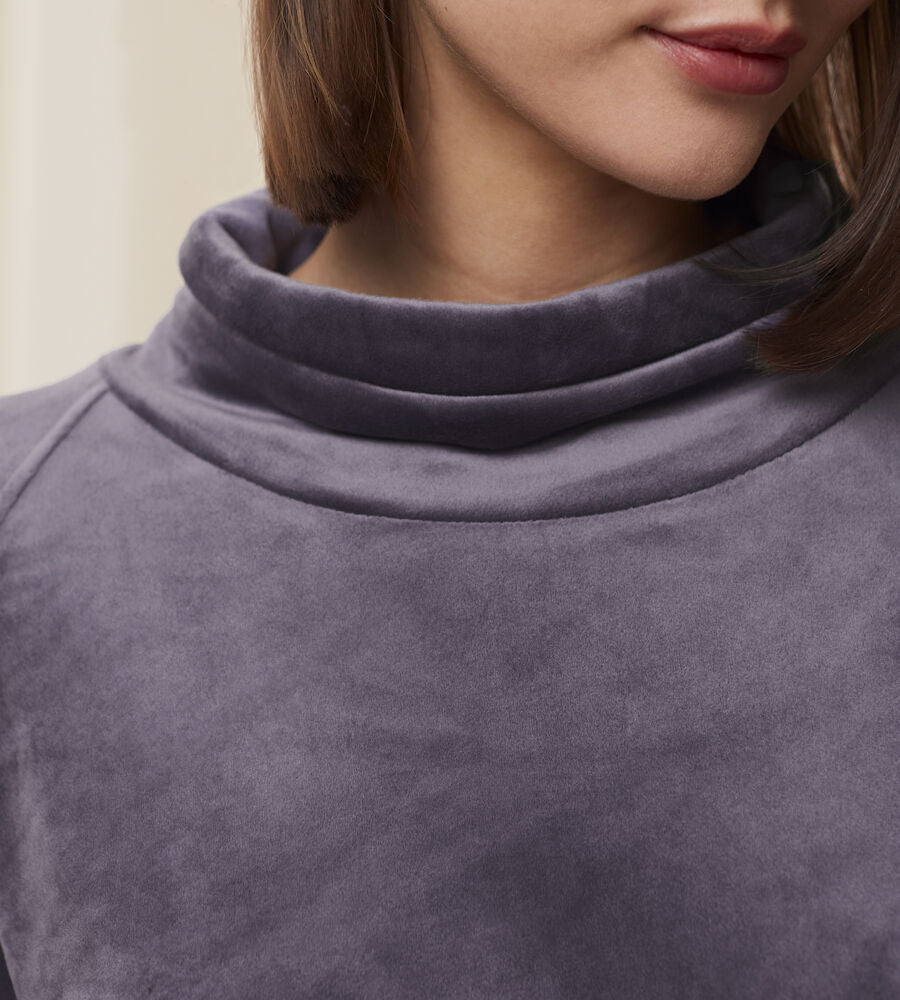 Cozy Comfort Velour Sweater