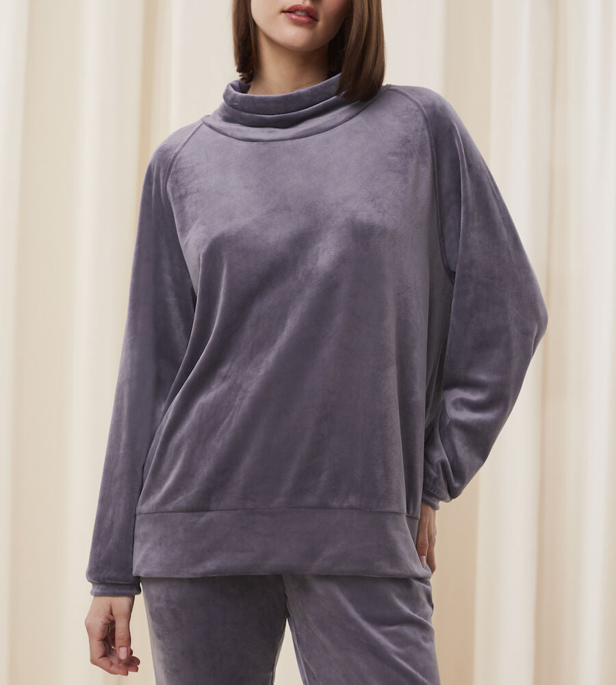 Cozy Comfort Velour Sweater