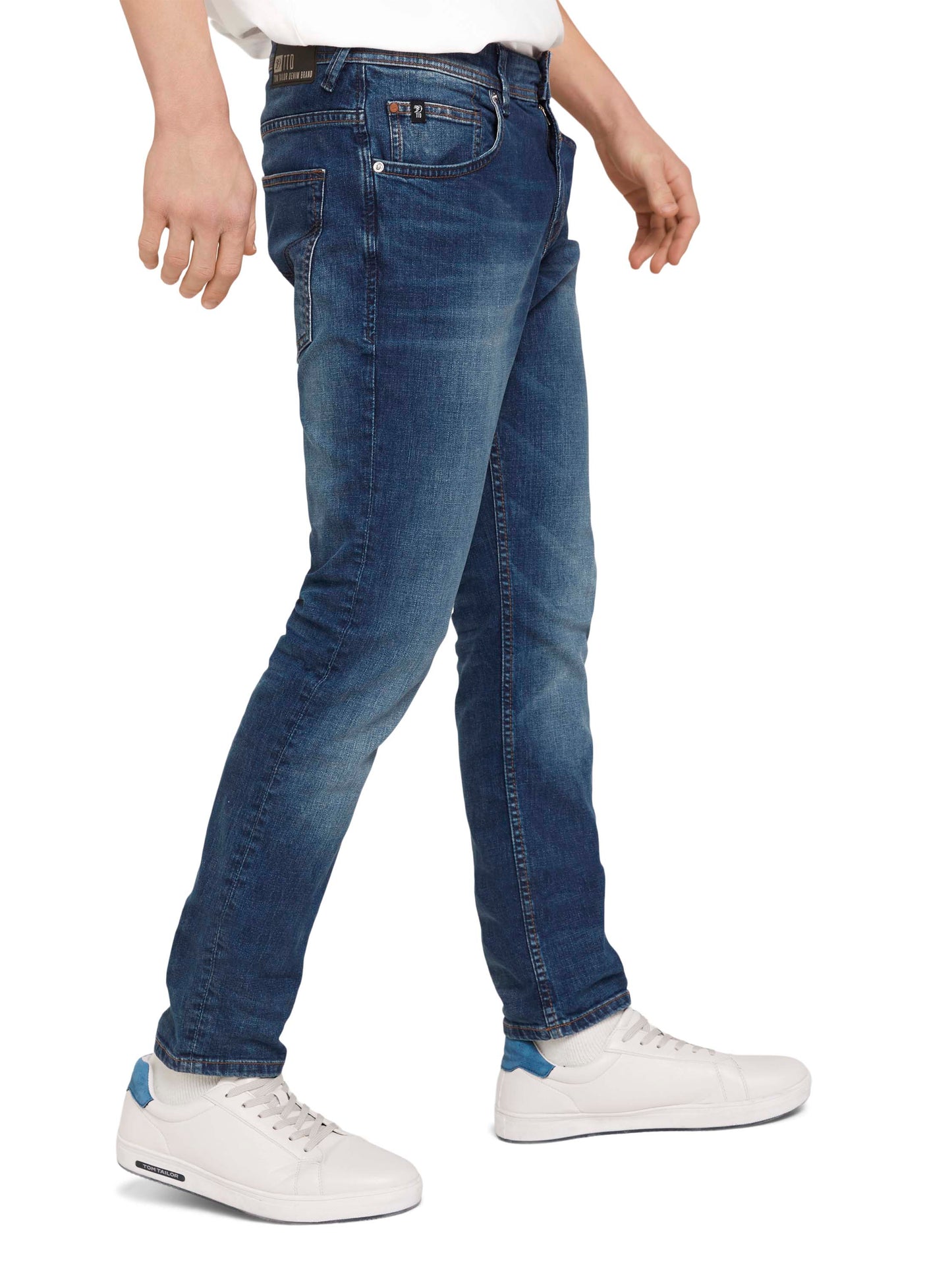 straight AEDAN blue denim (Mid Stone Wash)