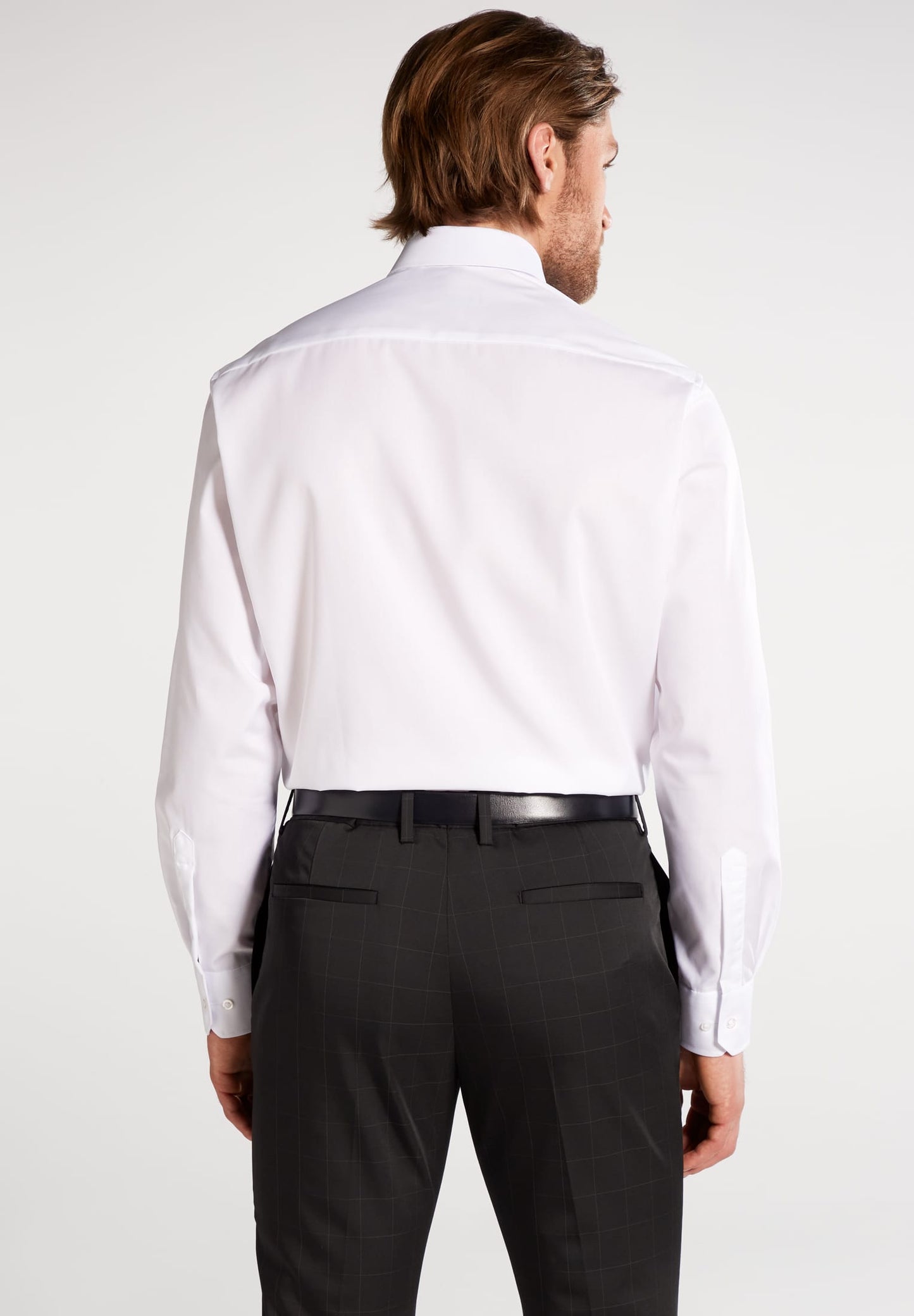 Eterna Langarm Hemd Comfort Fit Popeline (Weiss)