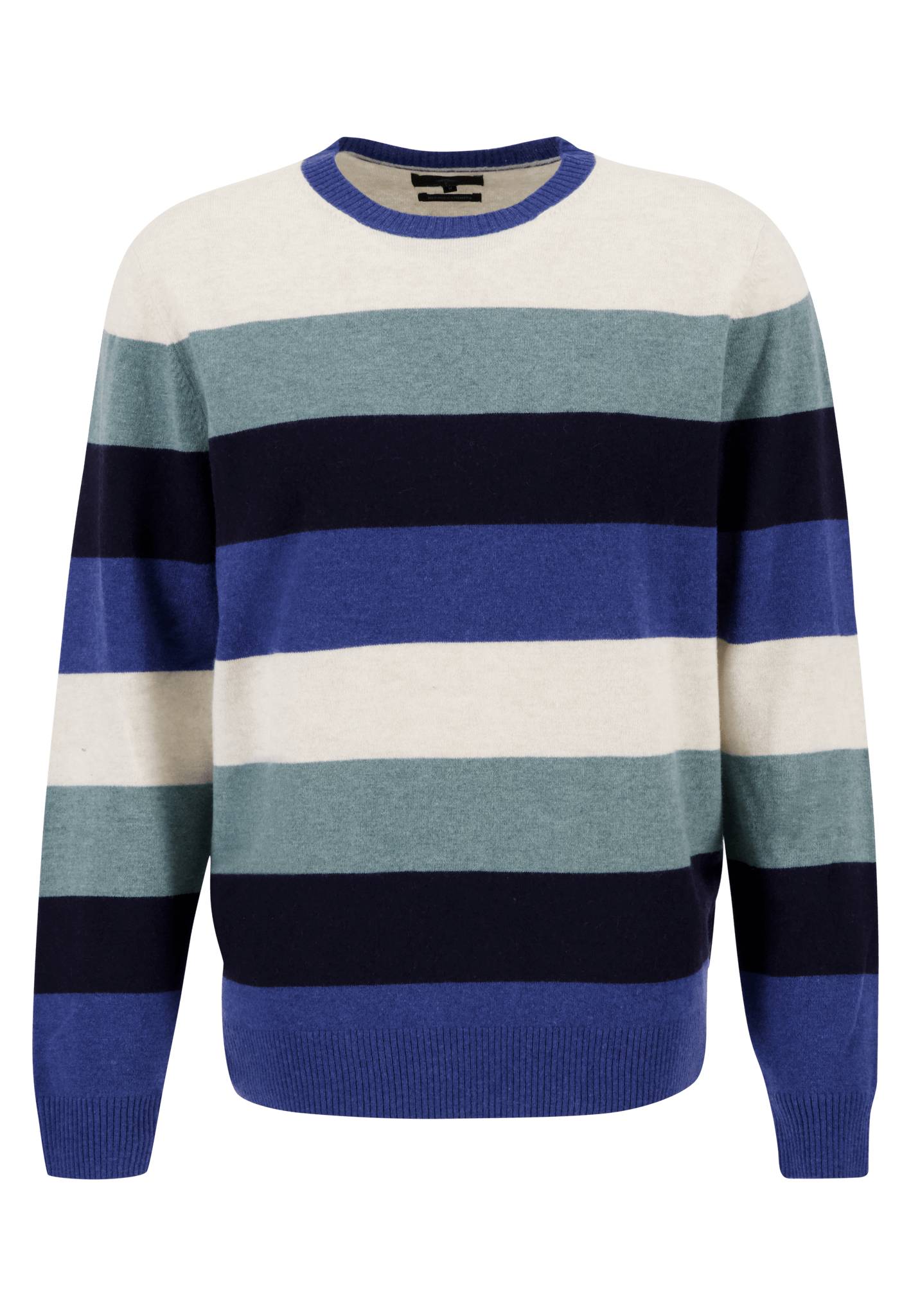 O-Neck, Multi-Stripes, Merino Cashmere