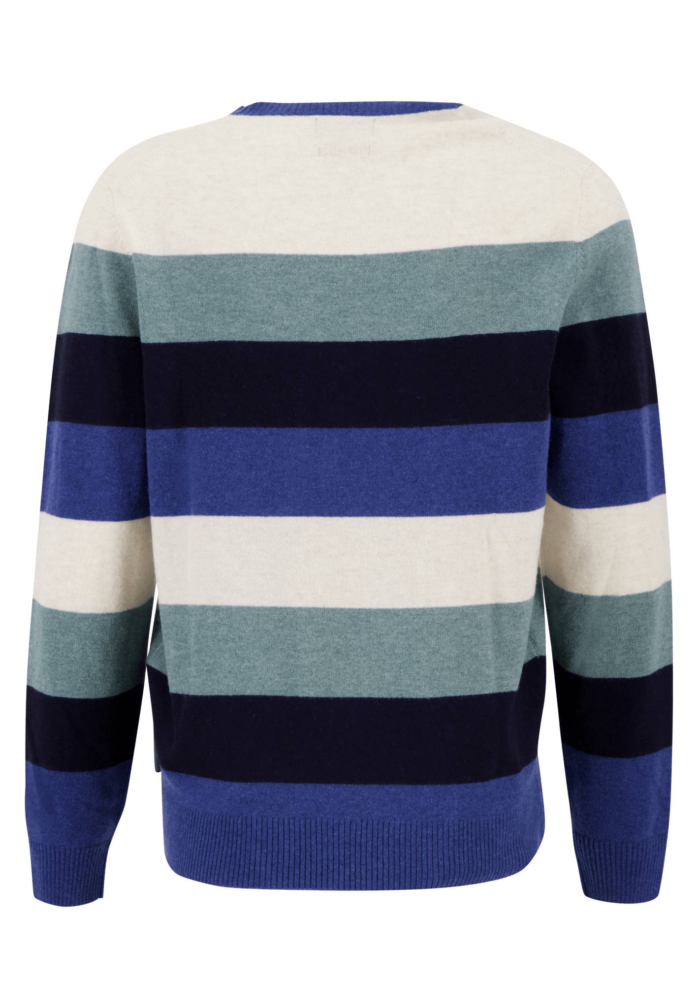 O-Neck, Multi-Stripes, Merino Cashmere