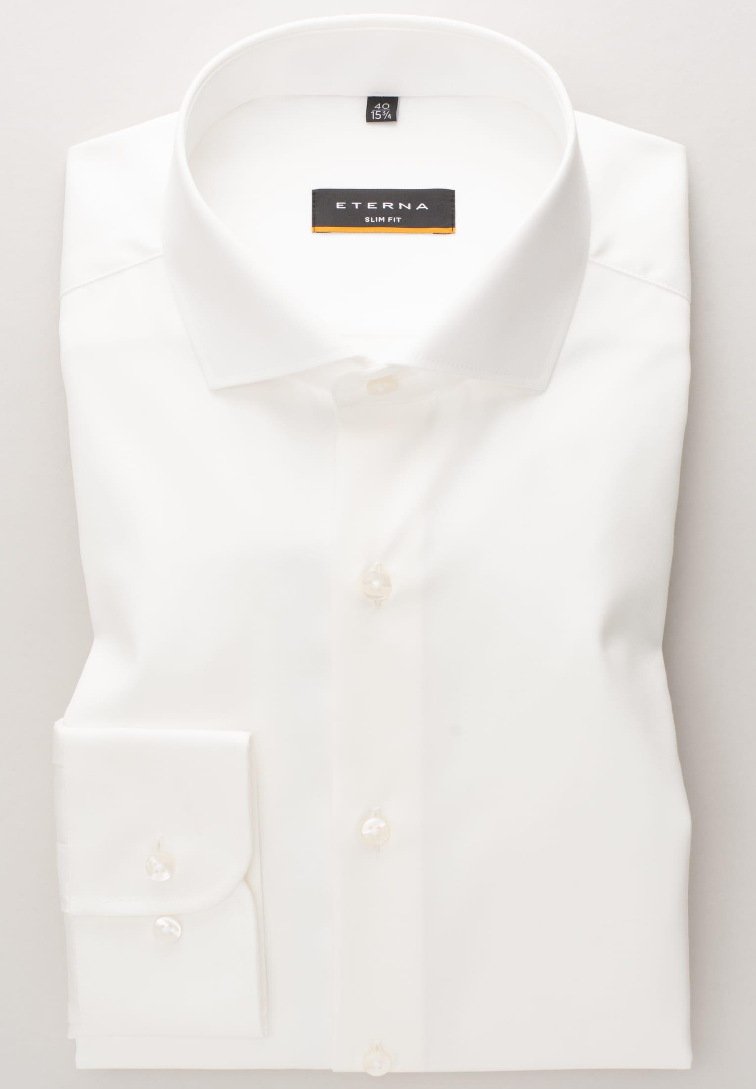 Eterna Langarm Hemd Slim Fit Cover Shirt Twill (Champagner)