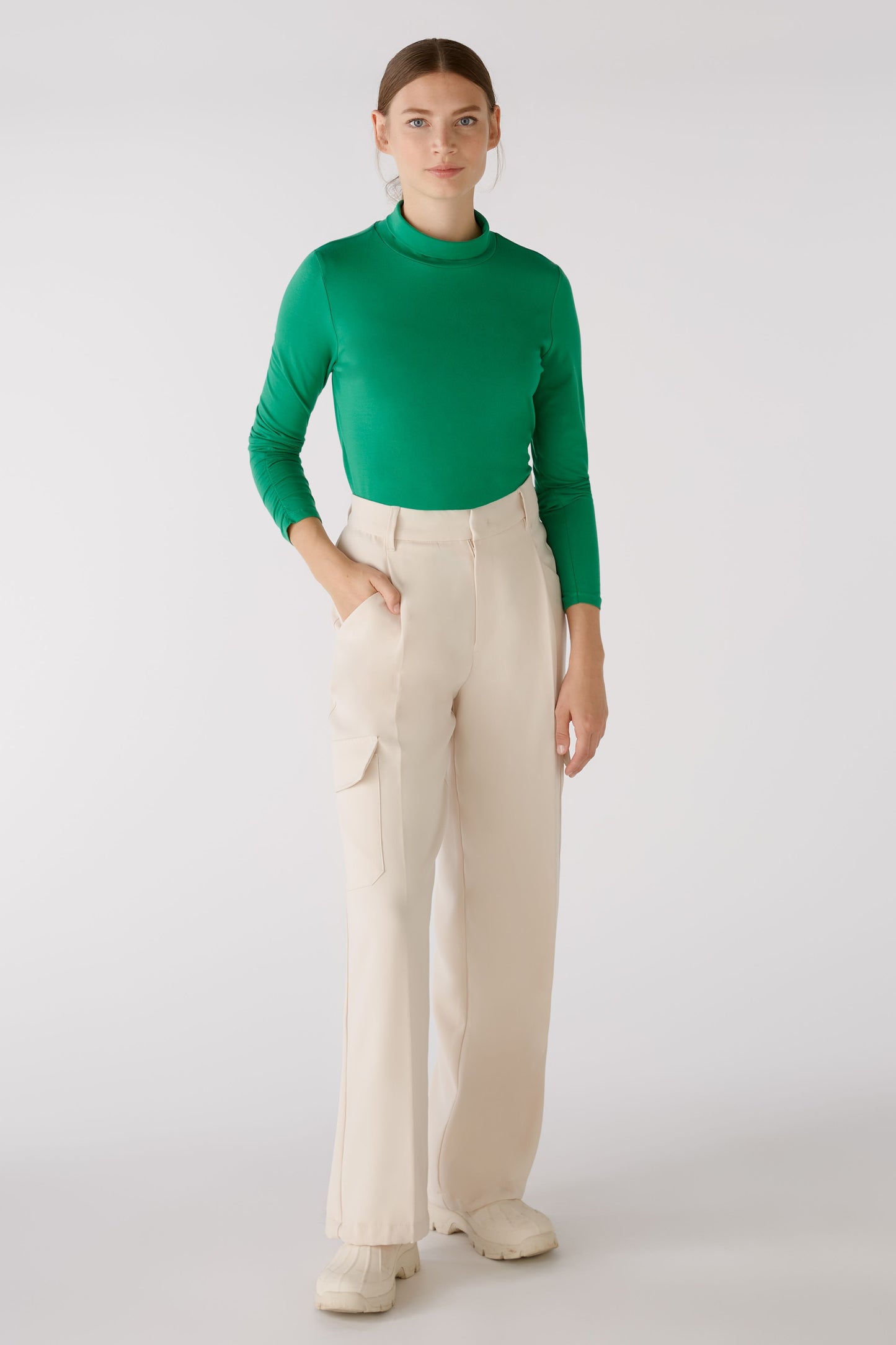 Stehkragenshirt elastische Cotton-Modalqualität