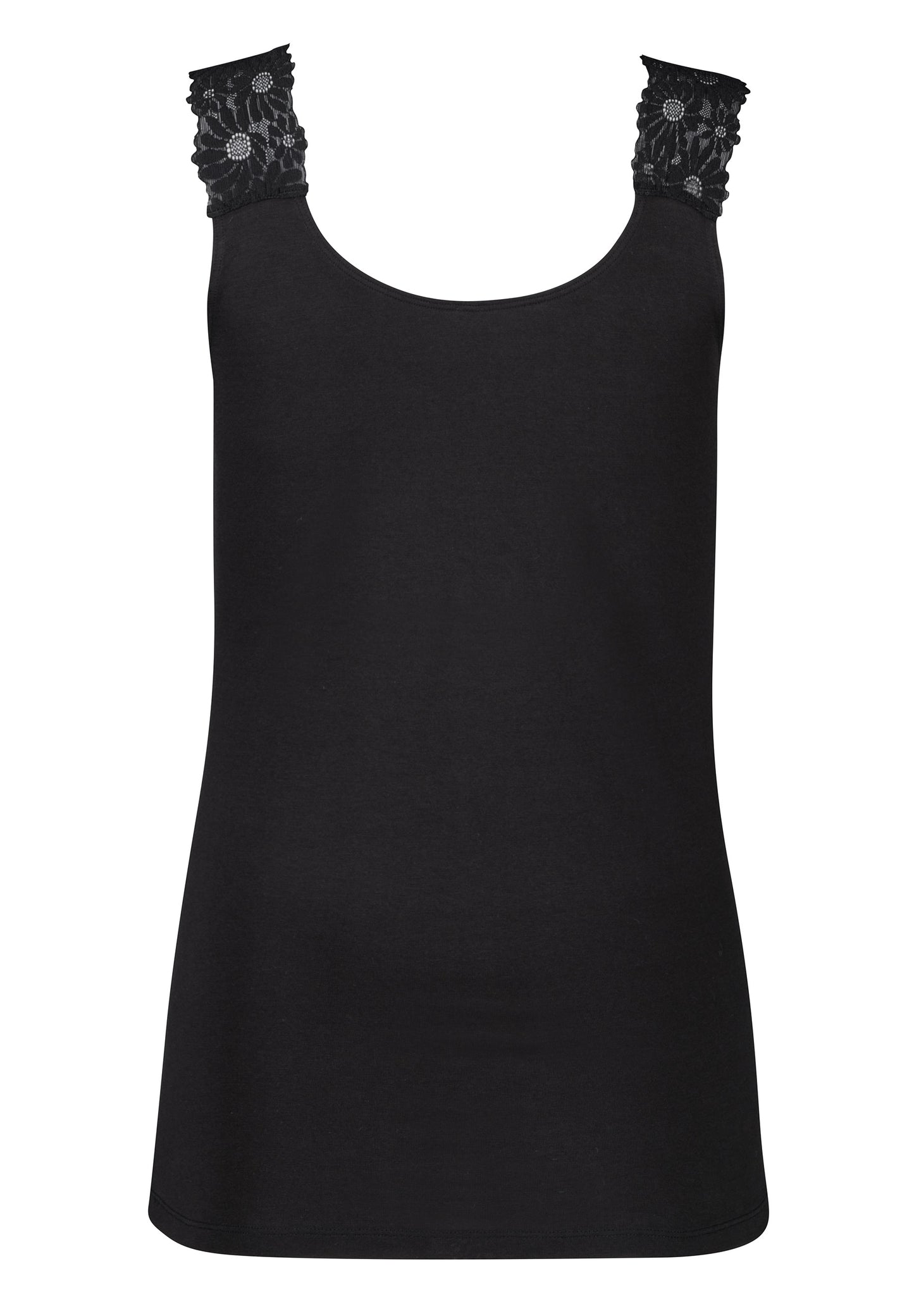 Skiny Every Day In CottonLace Multipack Damen Tank Top (Black)