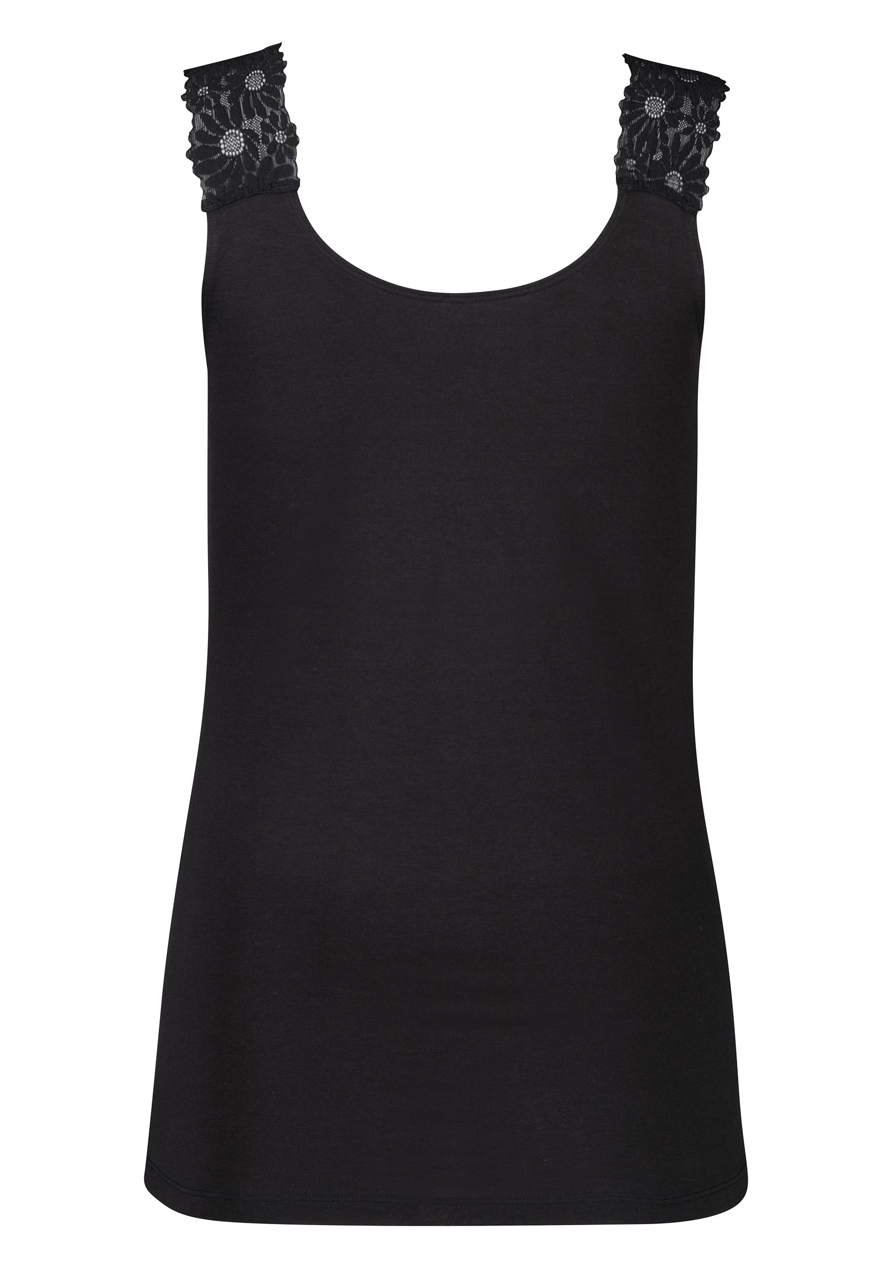 Skiny Every Day In CottonLace Multipack Damen Tank Top (Black)