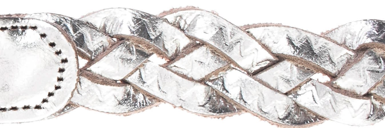 25 mm Gürtel (Silber Metallic)