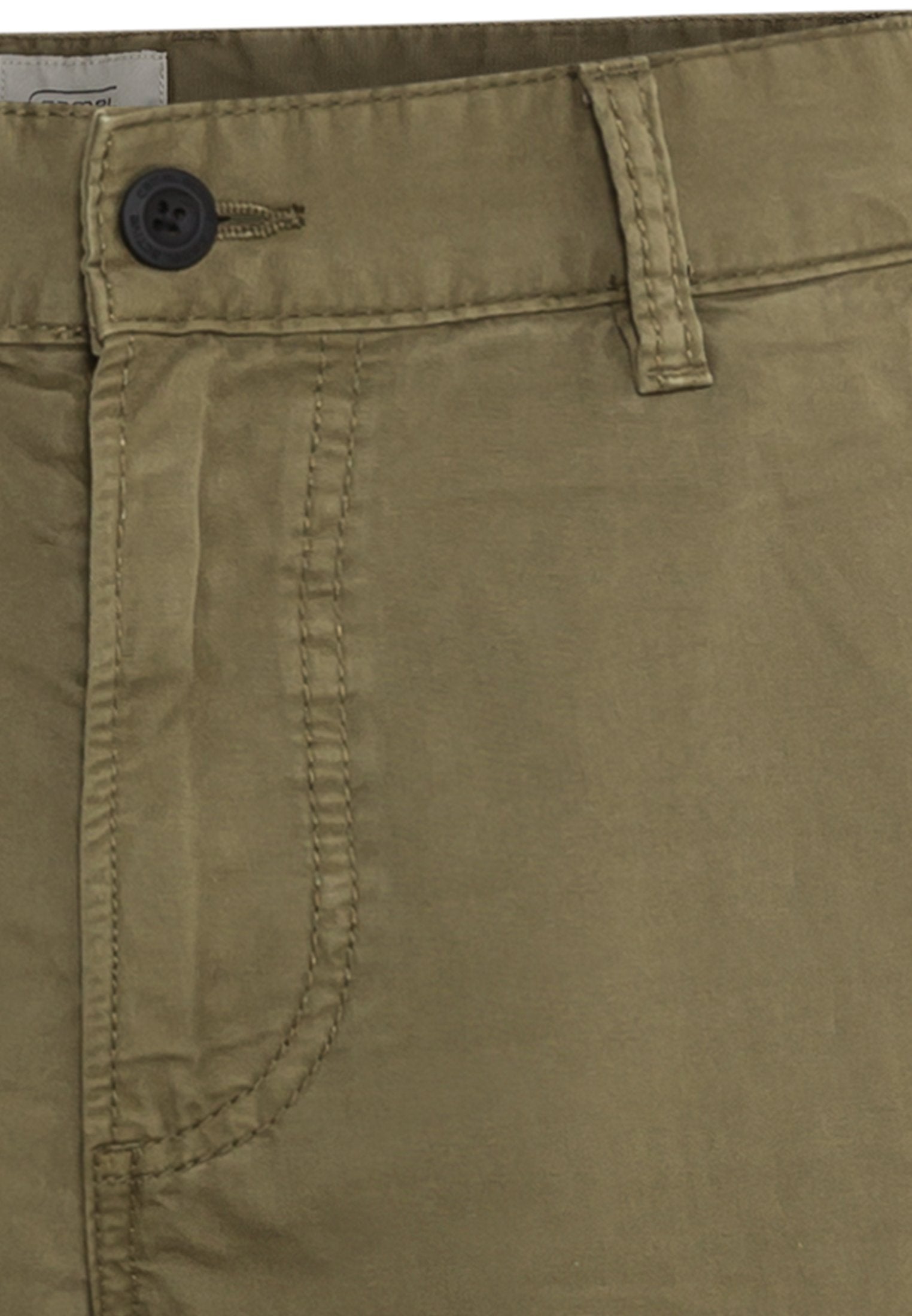 Chino Shorts aus reiner Baumwolle (Olive Brown)
