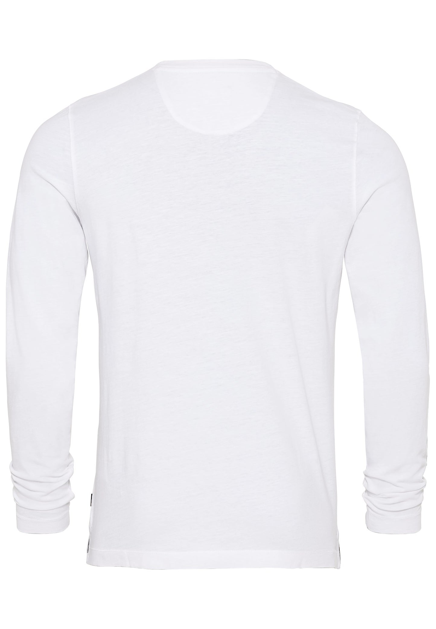 Leichtes Langarmshirt mit Henley Kragen aus Organic Cotton (White)