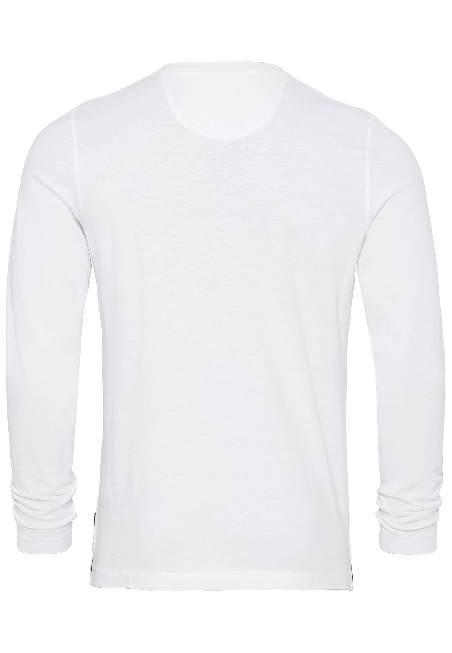 Leichtes Langarmshirt mit Henley Kragen aus Organic Cotton (White)