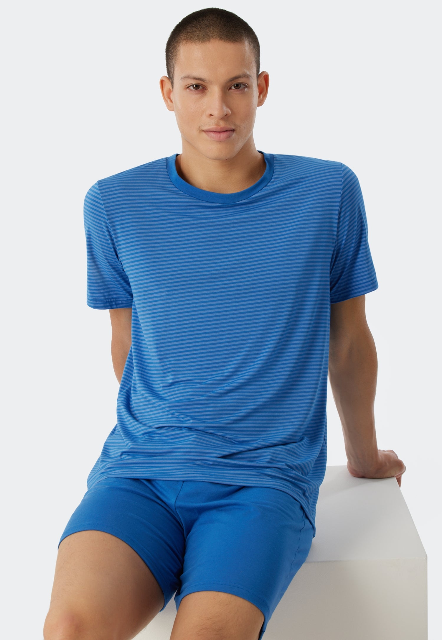 Schlafanzug kurz (Aqua)