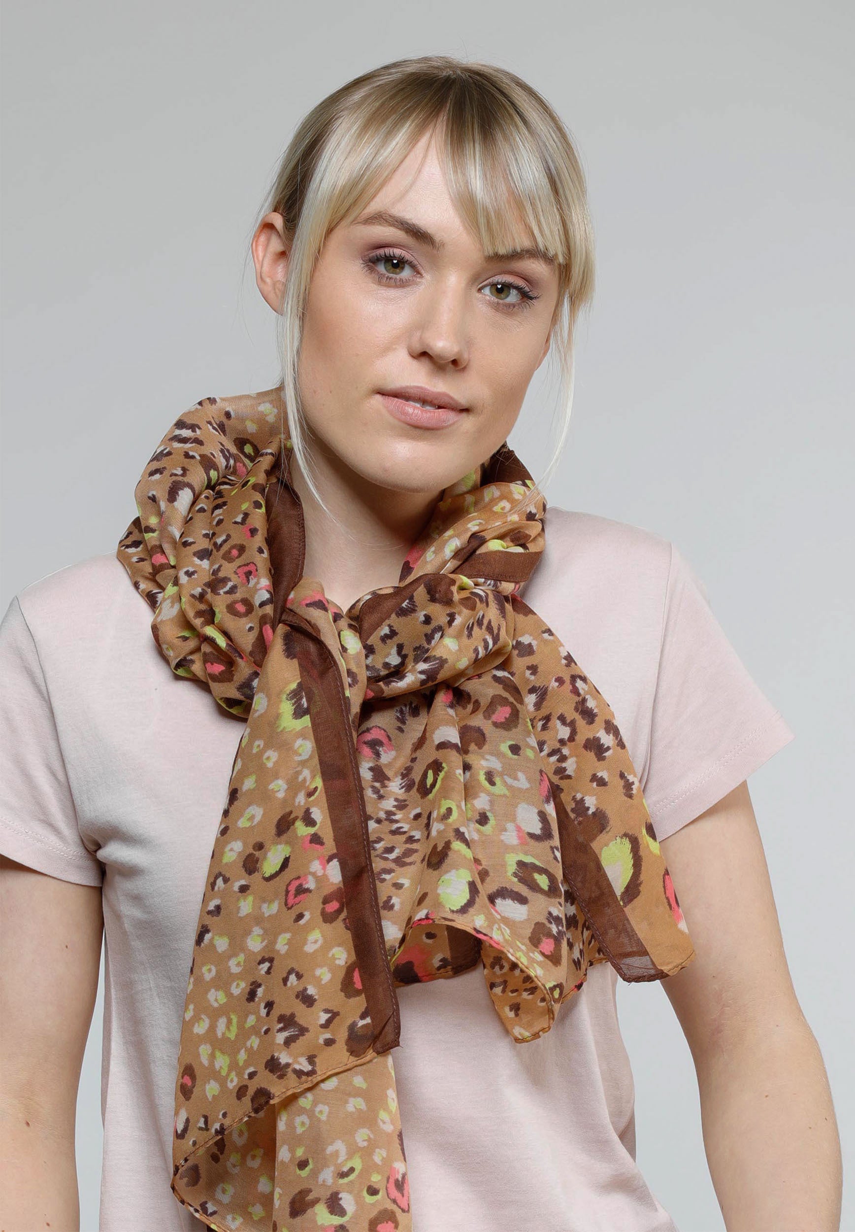 Schal Polyester Schal (Camel)