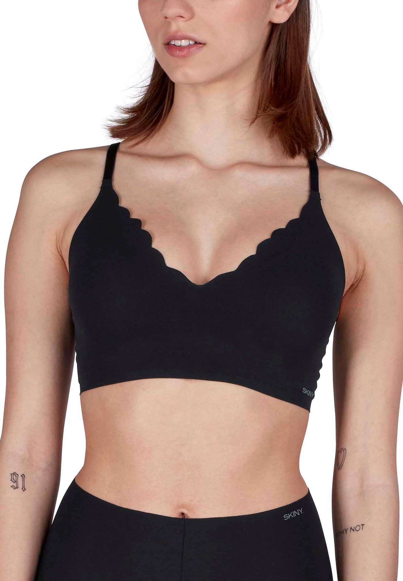Skiny Damen Bustier herausnehmbare Pads Micro Lovers (Black)
