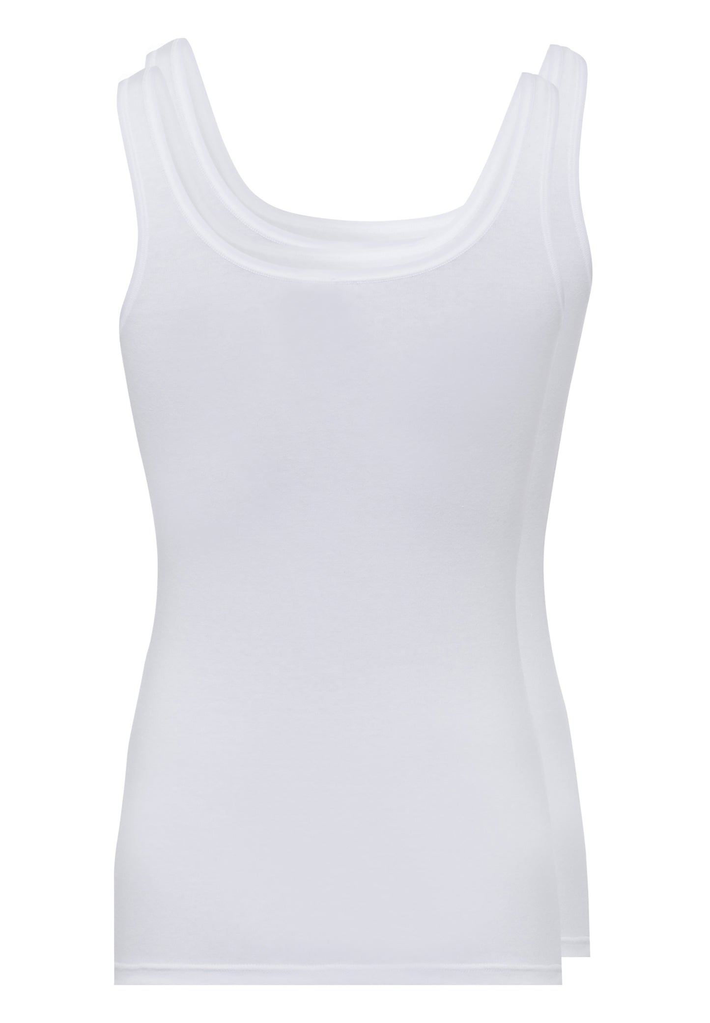 Skiny Damen Tank Top 2er Pack Advantage Cotton (White)