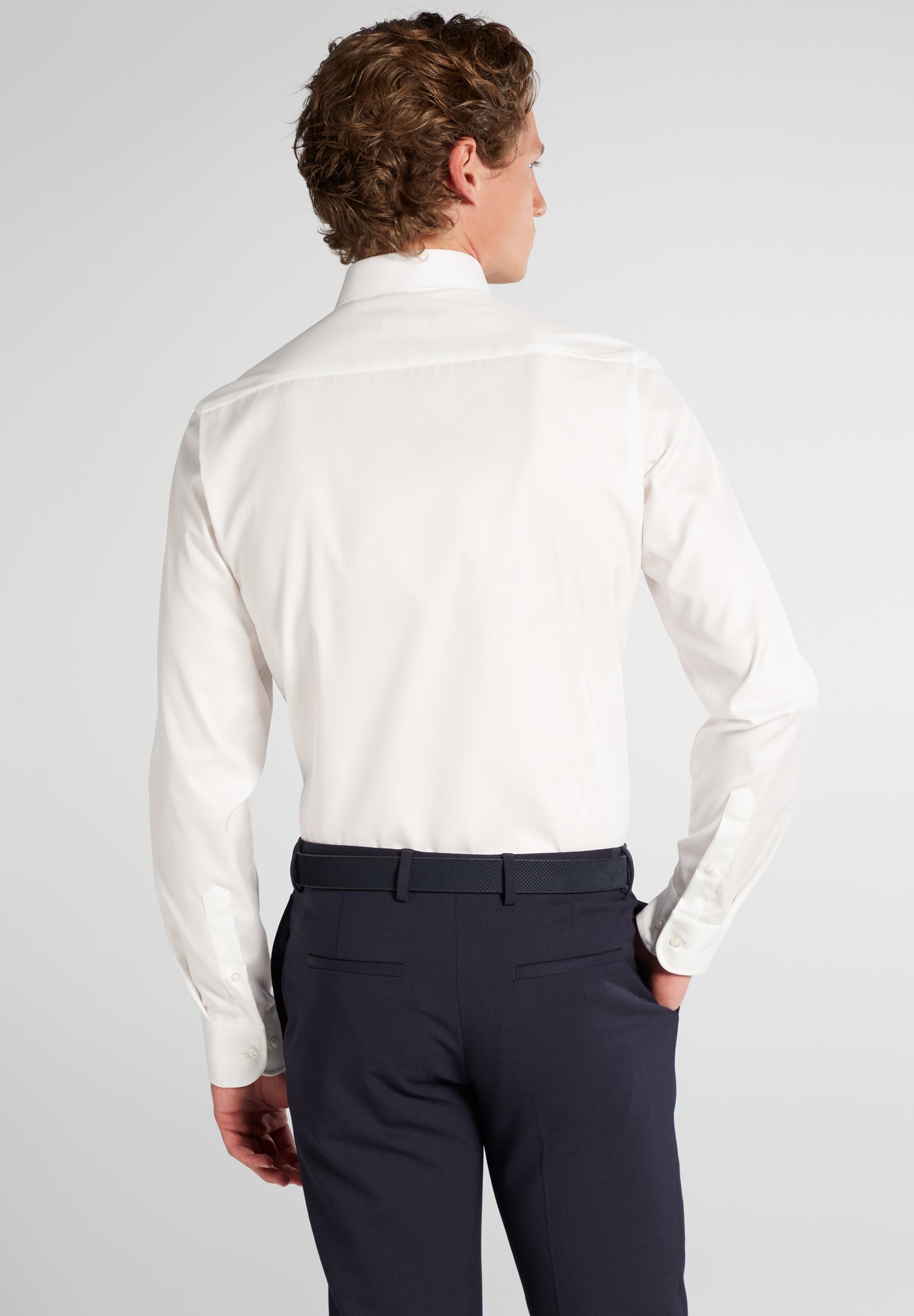 Eterna Langarm Hemd Slim Fit Cover Shirt Twill (Champagner)