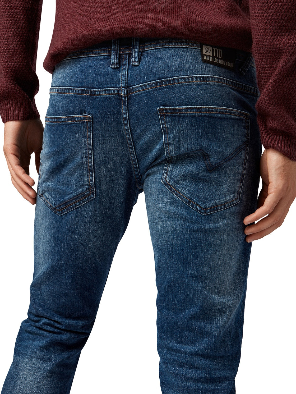 straight AEDAN blue denim (Mid Stone Wash)