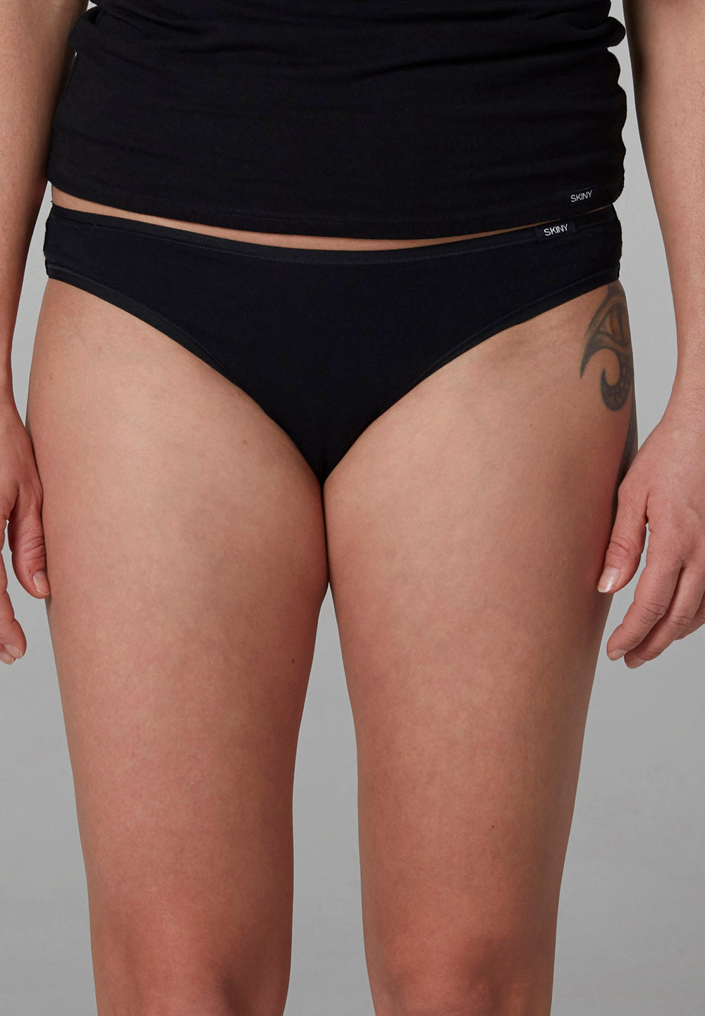 Skiny Damen Rio Slip 2er Pack Advantage Cotton (Black)