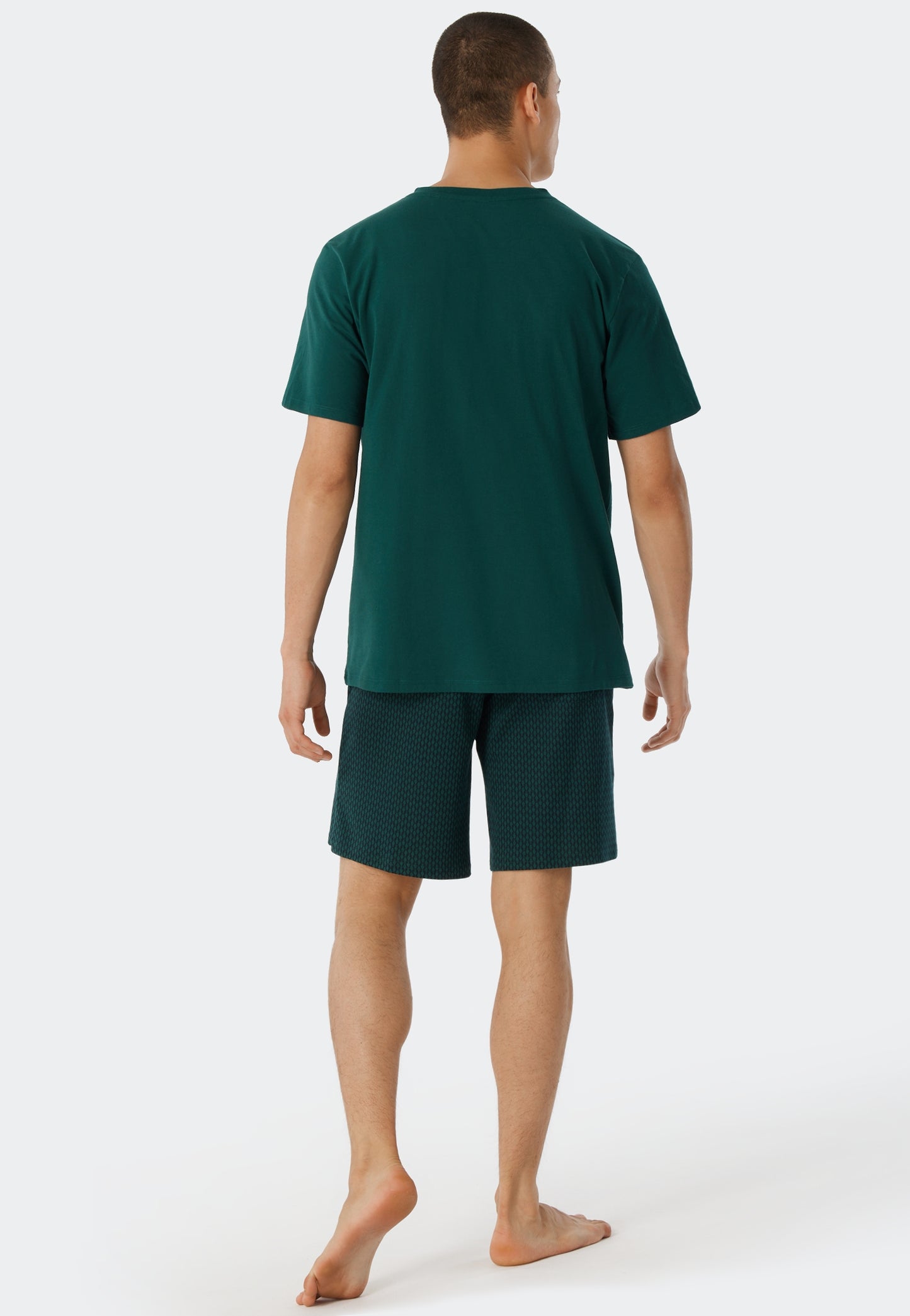 T-shirt V-Ausschnitt (Dunkelgrün)