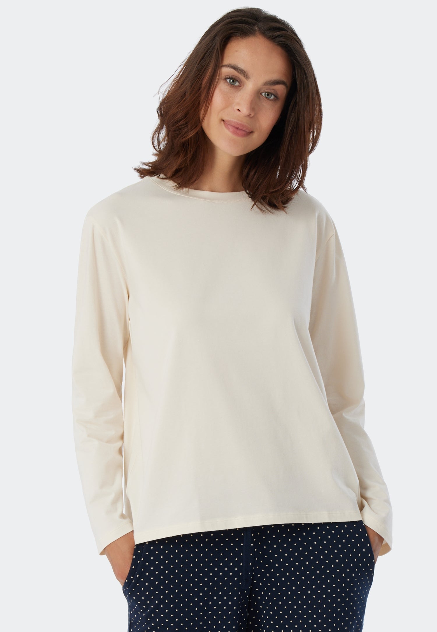 Langarmshirt (Creme)