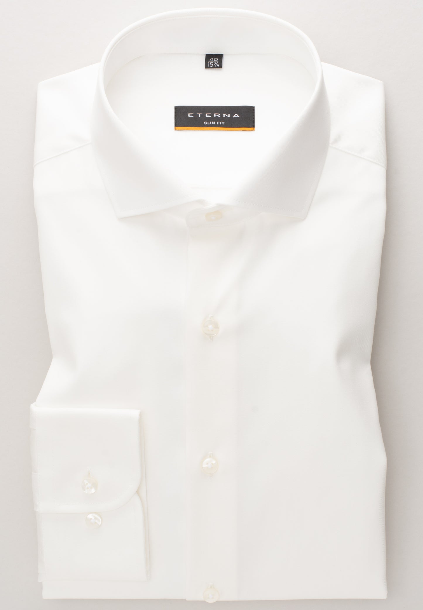 Eterna Langarm Hemd Slim Fit Cover Shirt Twill (Champagner)