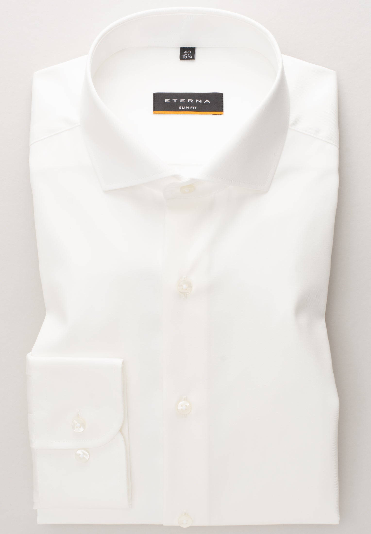 Eterna Langarm Hemd Slim Fit Cover Shirt Twill (Champagner)