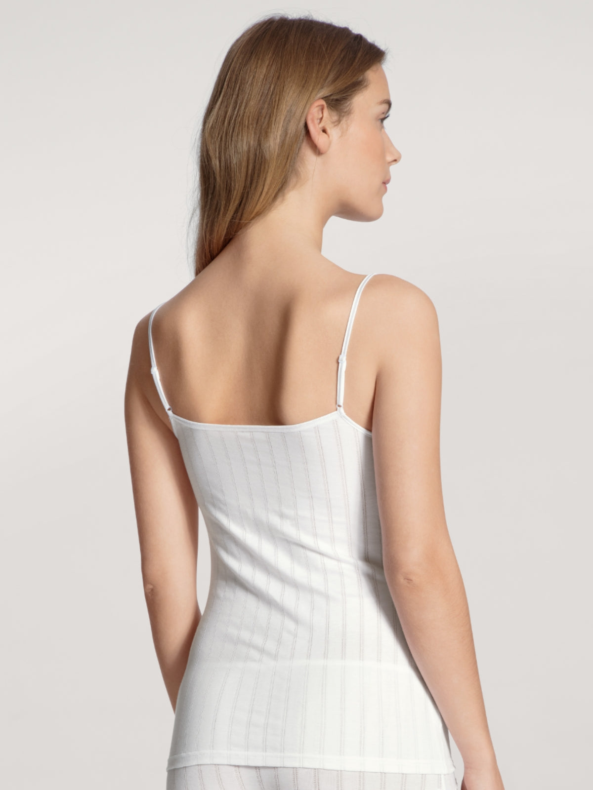 DAMEN Spaghetti-Top (Weiss)