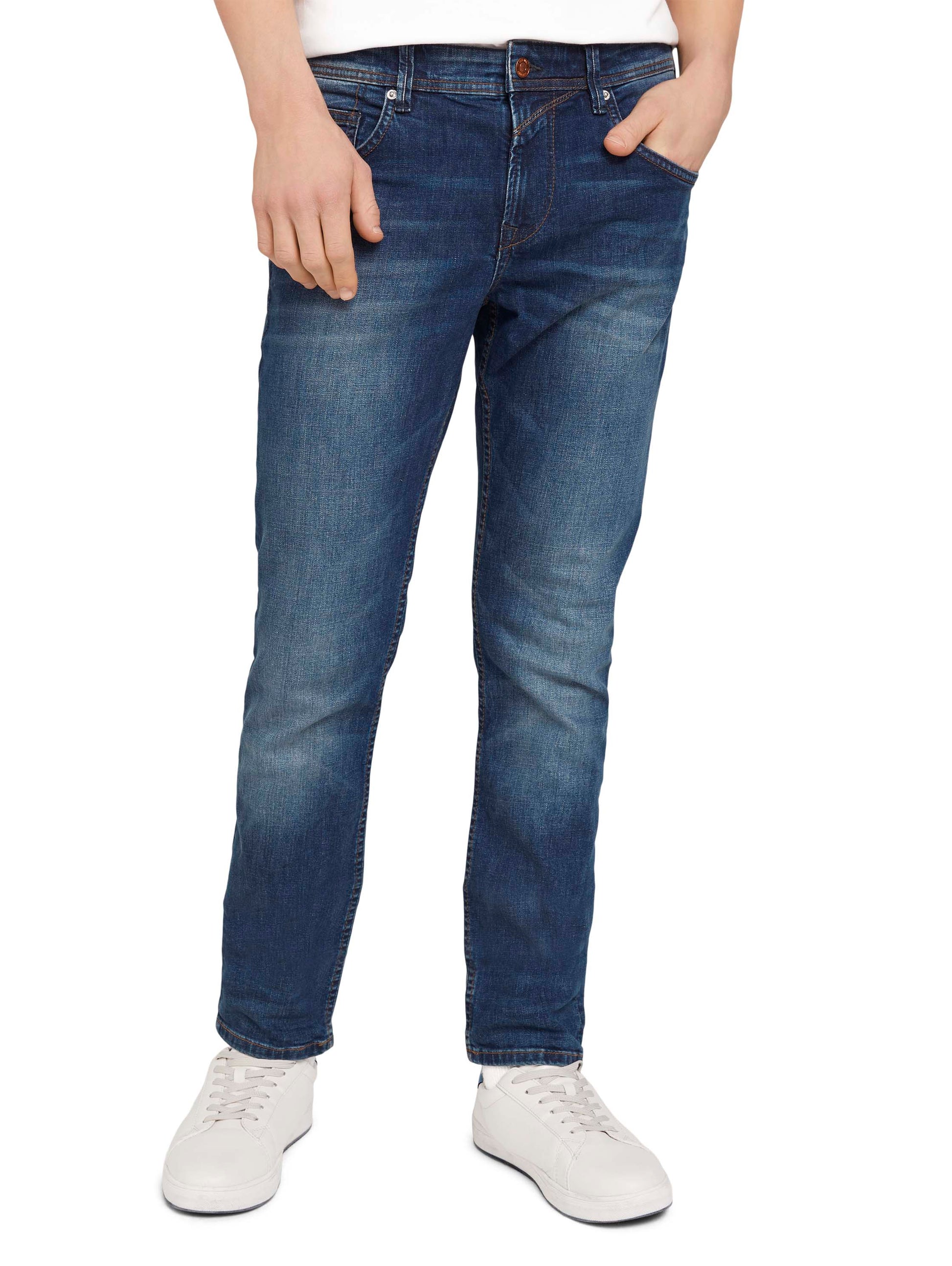 straight AEDAN blue denim (Mid Stone Wash)
