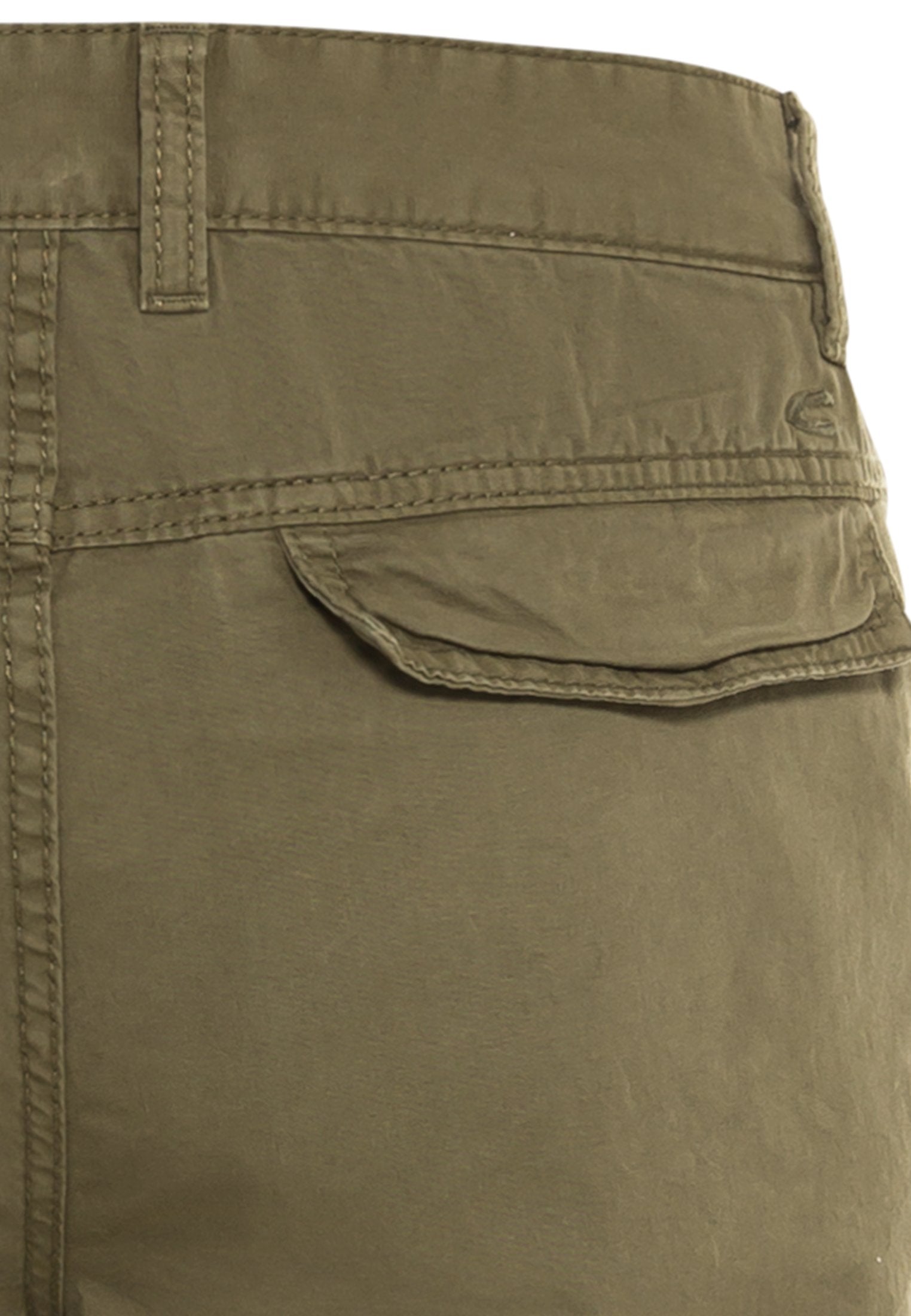 Chino Shorts aus reiner Baumwolle (Olive Brown)