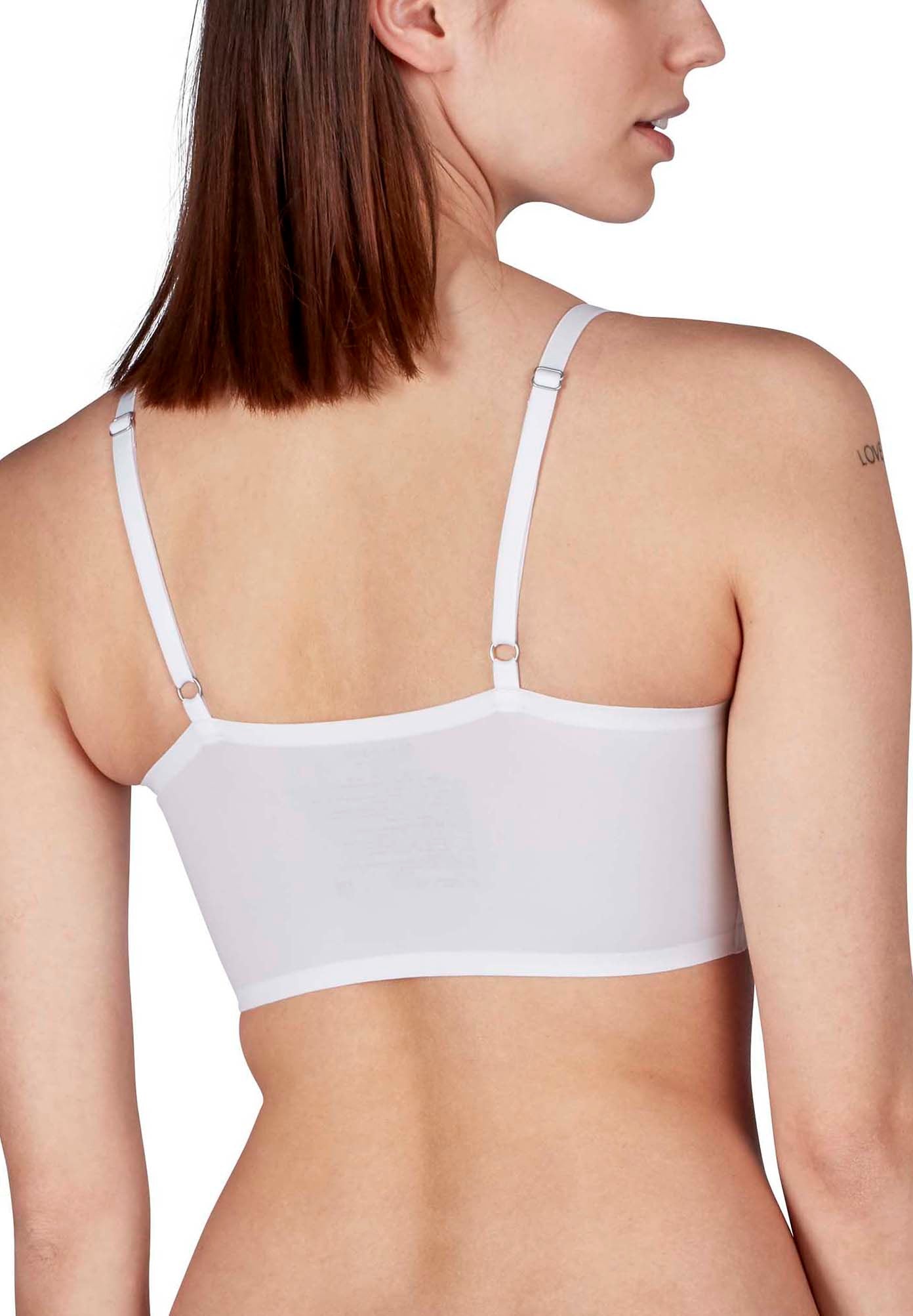 Skiny Damen Bustier herausnehmbare Pads Micro Lovers (White)