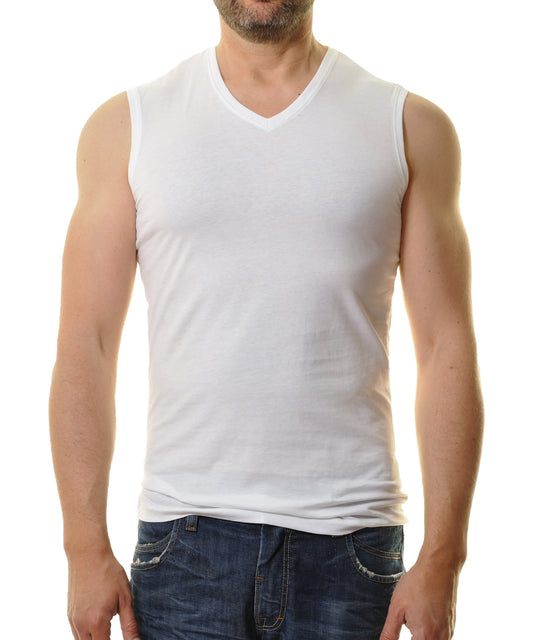 Bodywear V-Neck 2er Pack (Weiss)