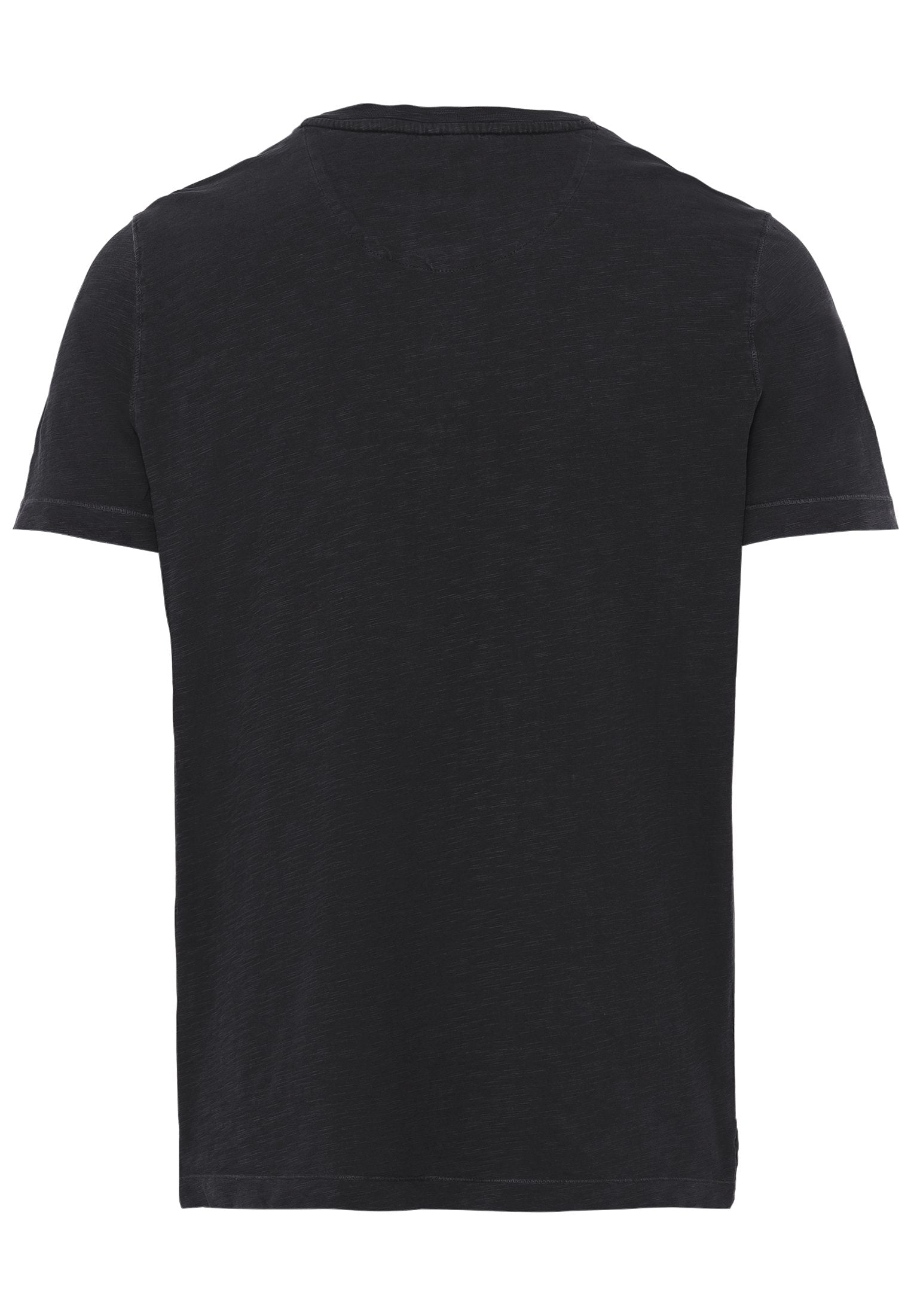 Kurzarm Henley aus Organic Cotton (Asphalt)