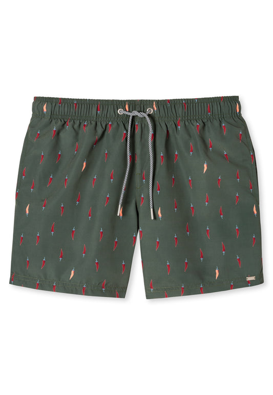 Badehose Badeshorts (Oliv)