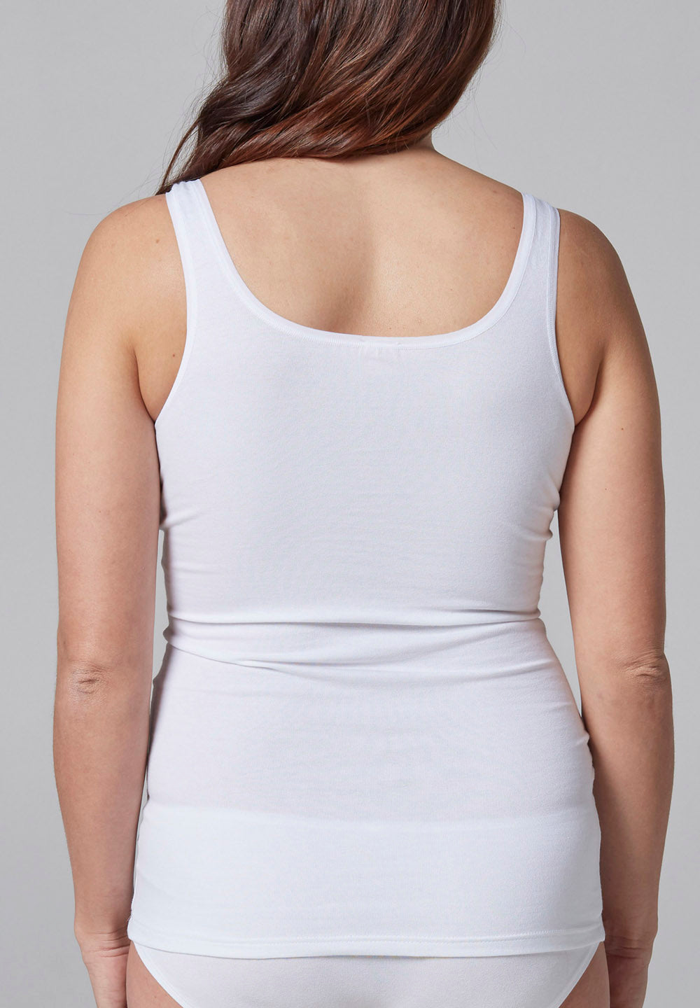 Skiny Damen Tank Top 2er Pack Advantage Cotton (White)