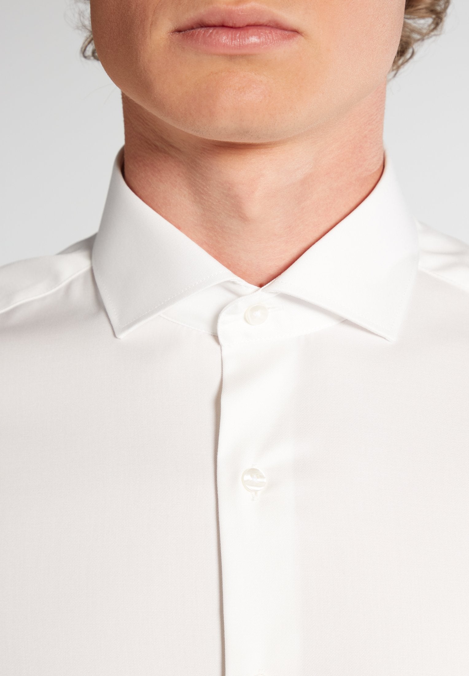 Eterna Langarm Hemd Slim Fit Cover Shirt Twill (Champagner)