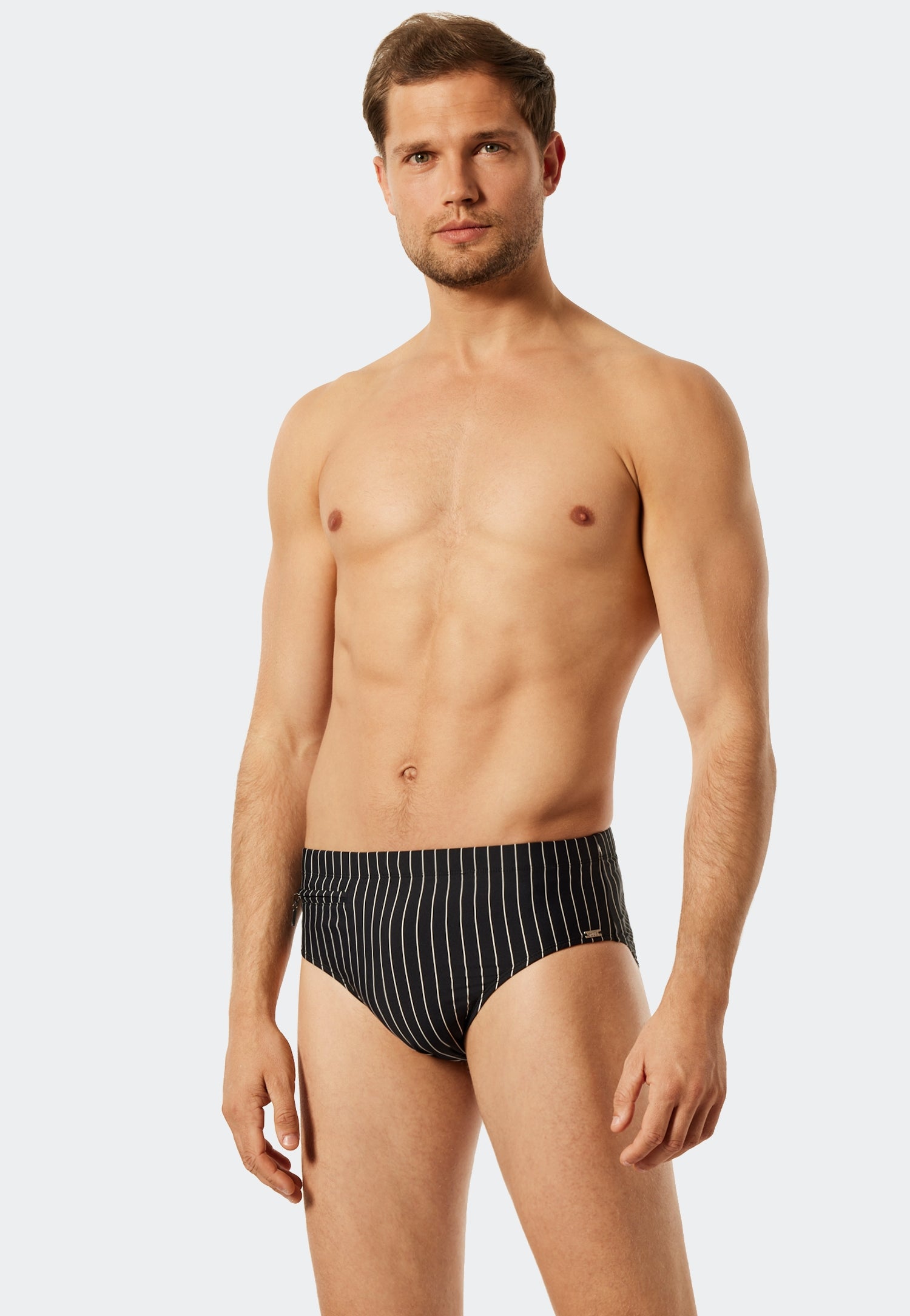 Badehose Slip Komfort (Schwarz)