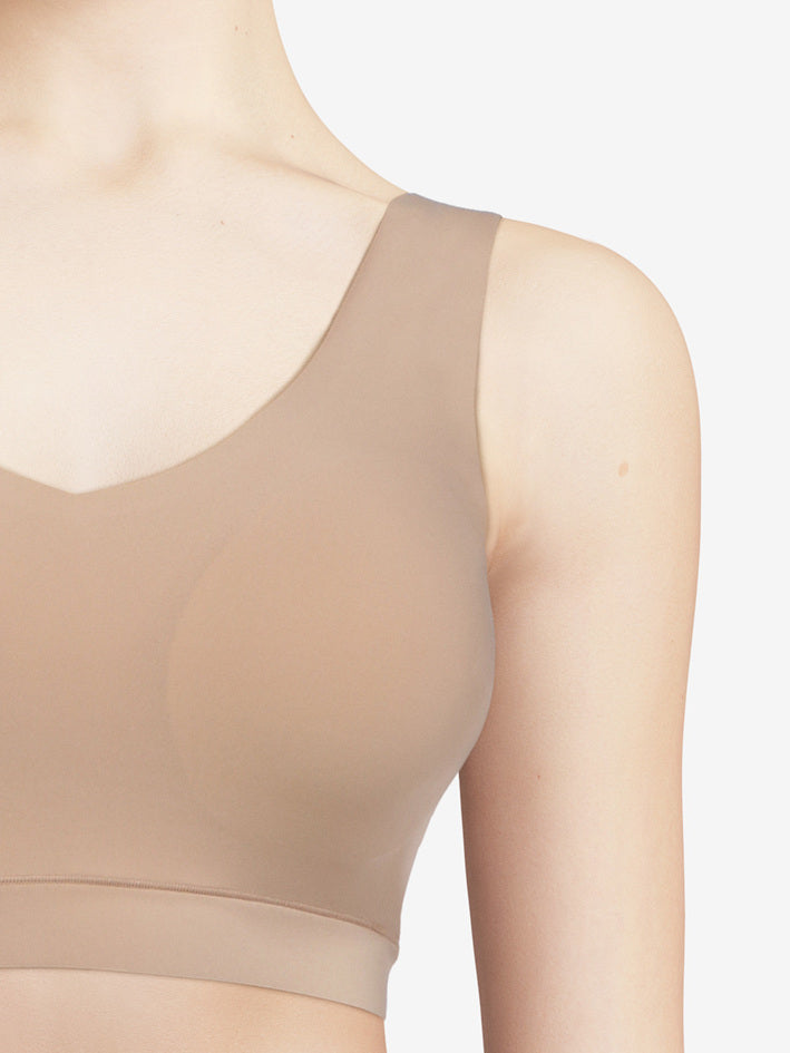 SOFTSTRETCH Bustier mit Soft Cups, V-Ausschnitt (0wu Nude)