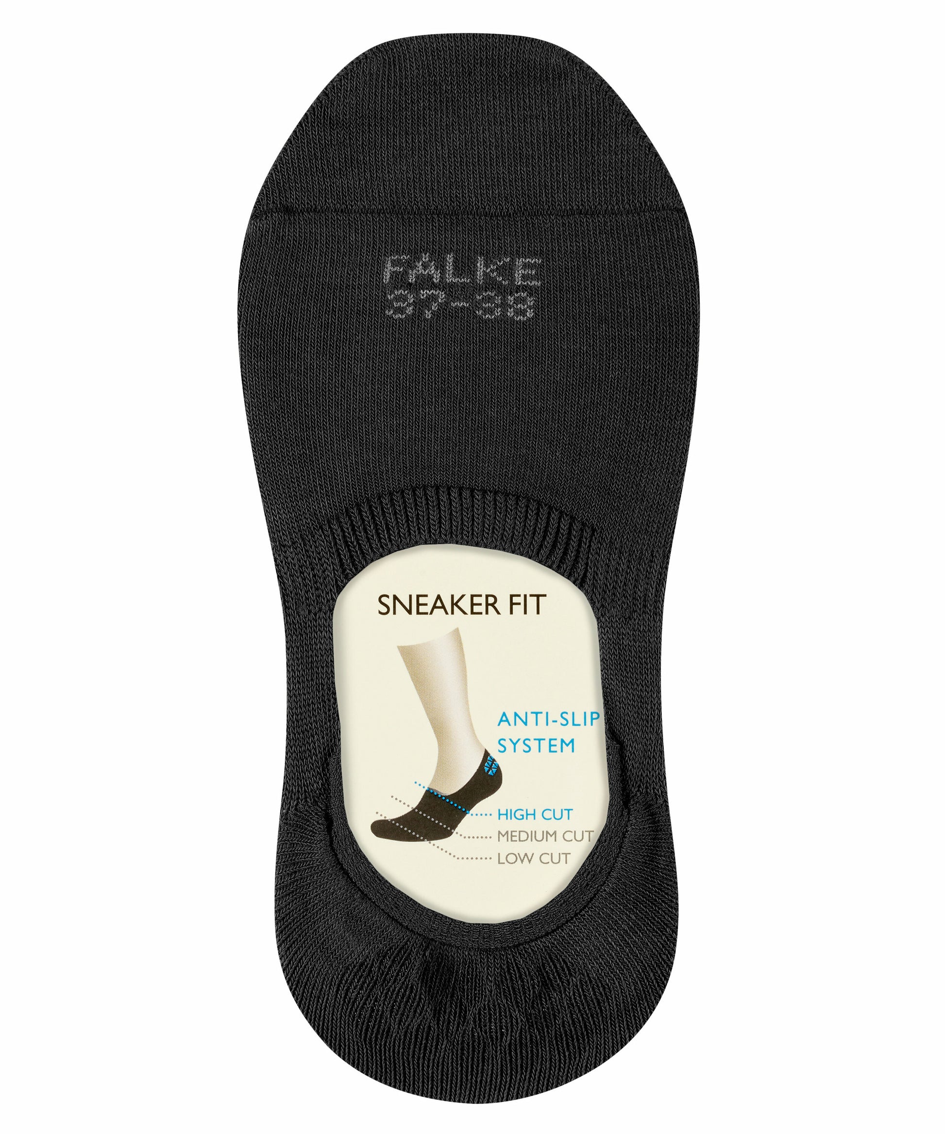 Füßlinge Step High Cut (Black)