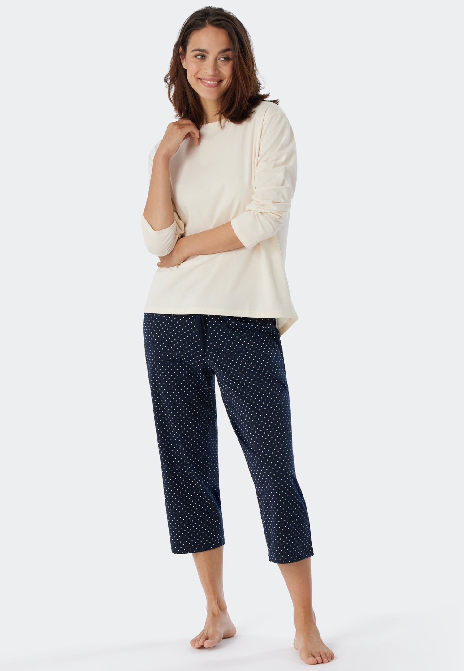 Langarmshirt (Creme)