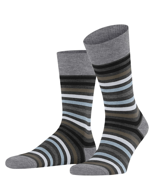 Socken Tinted Stripe (Asphalt Mel.)