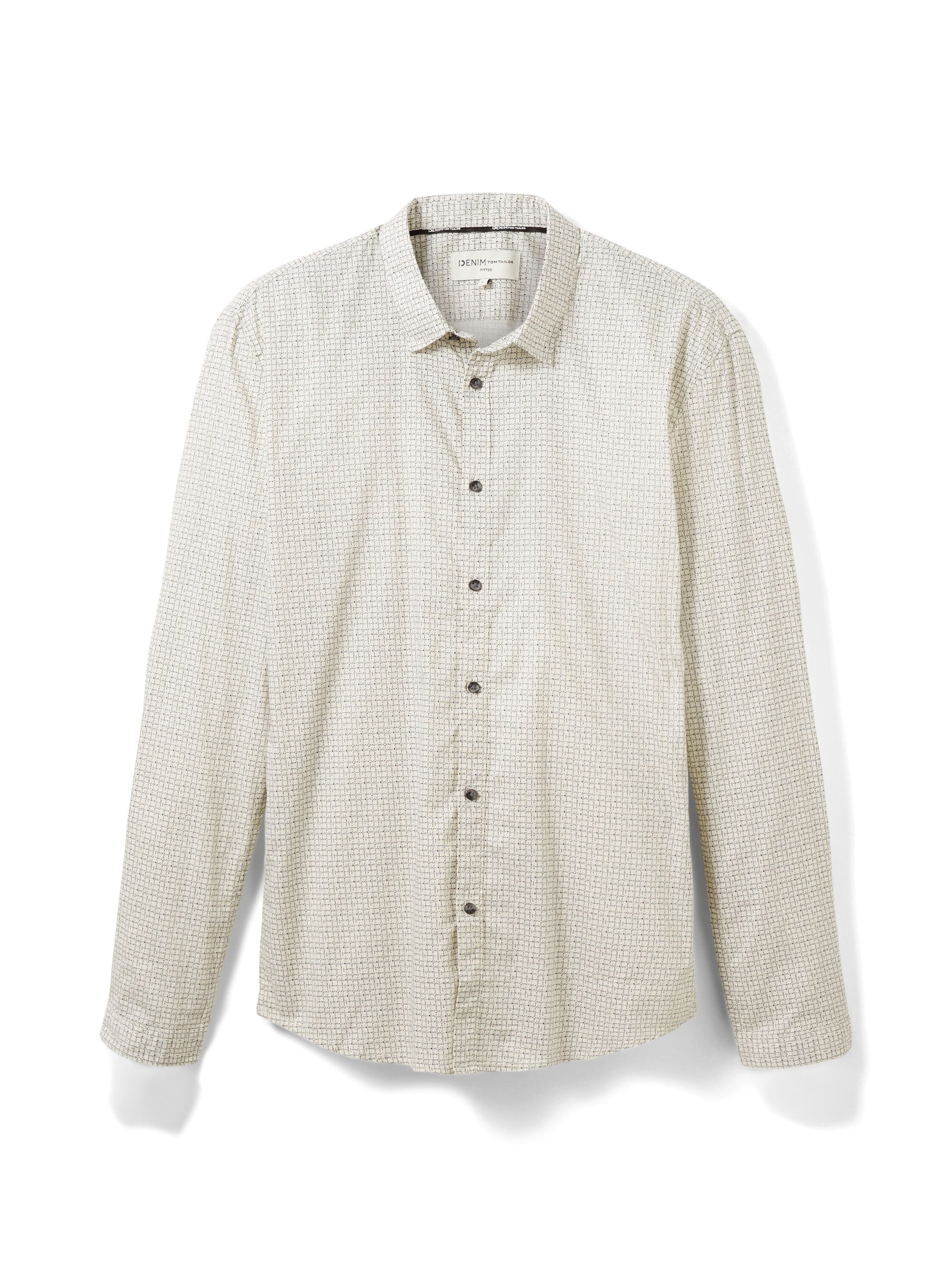 fitted printed shirt (Creme Scratche)