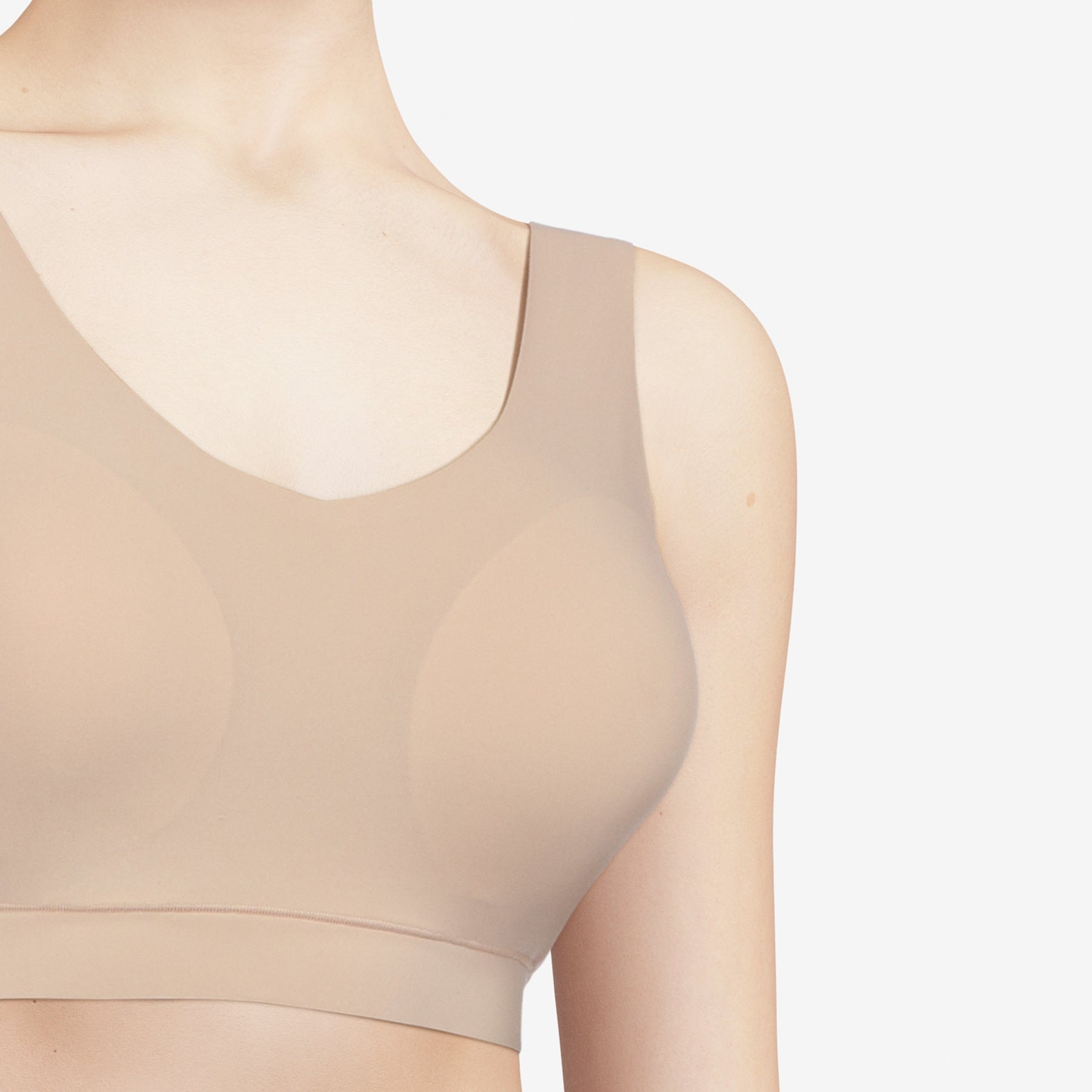 Softstretch Bustiers Bustier mit Soft Cups, V-Ausschnitt (01n Beige Dore)