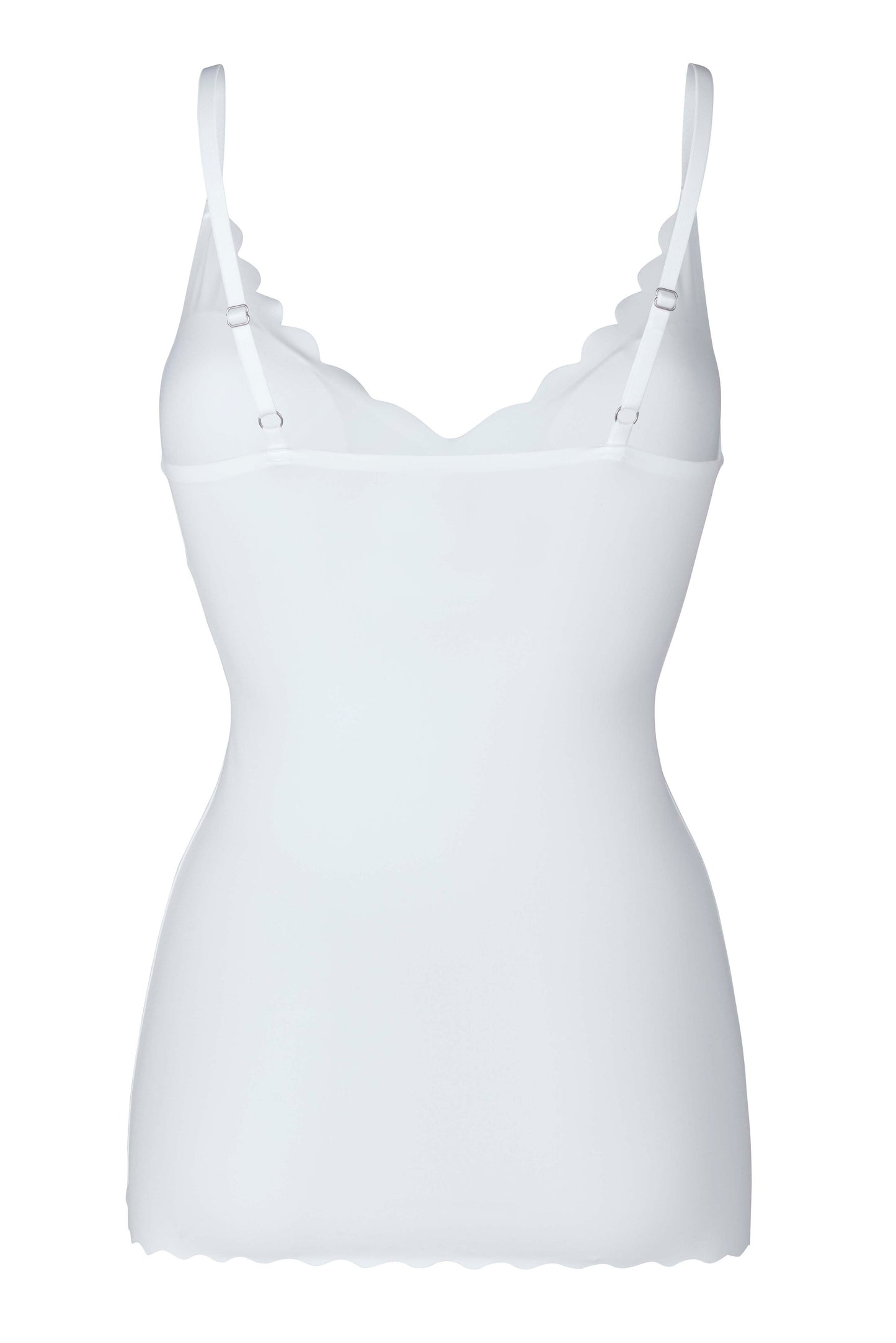 Skiny Damen Spaghettishirt herausnehmbare Pads Micro Lovers (White)