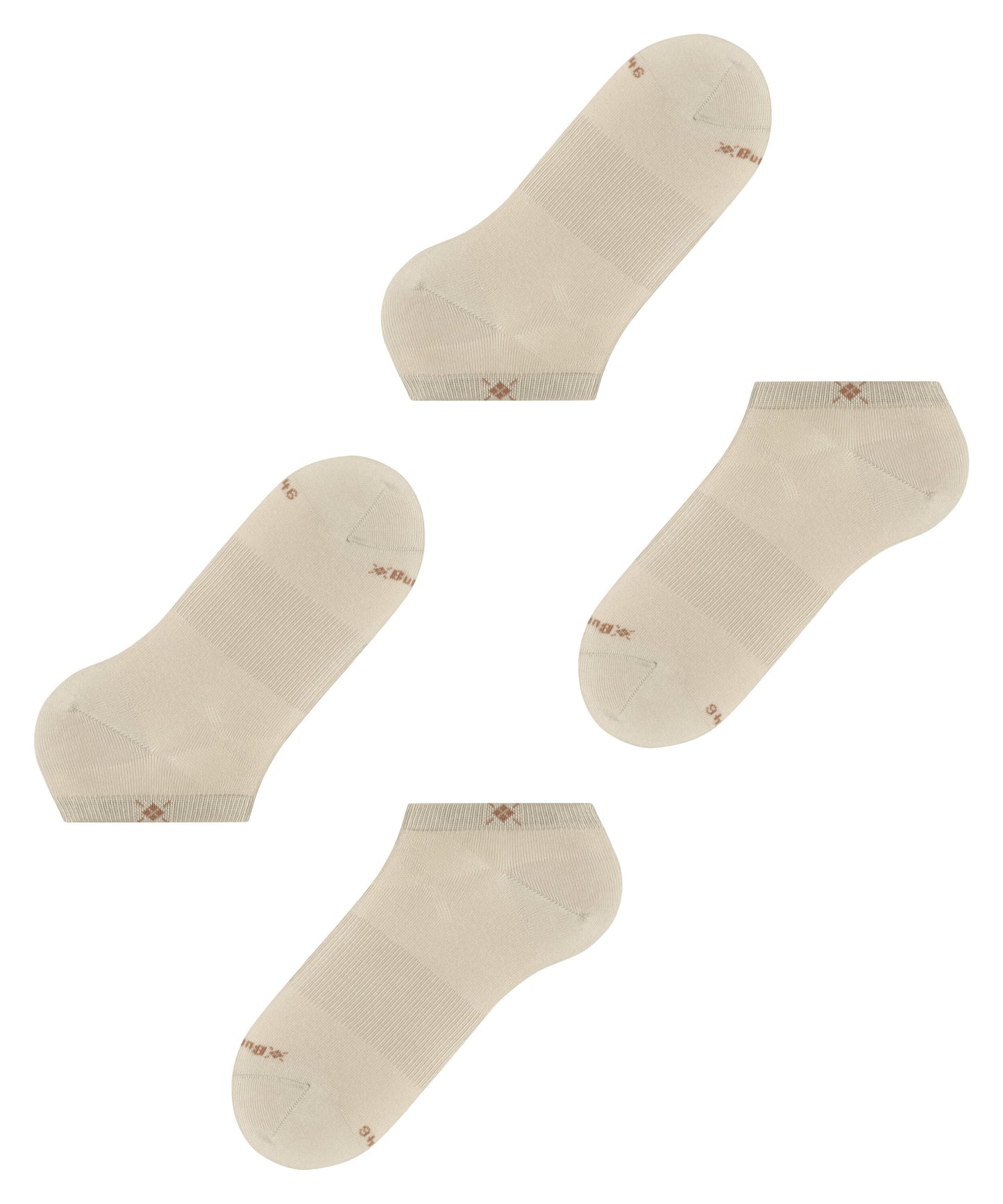 Sneakersocken Everyday 2-Pack (Sandstone)