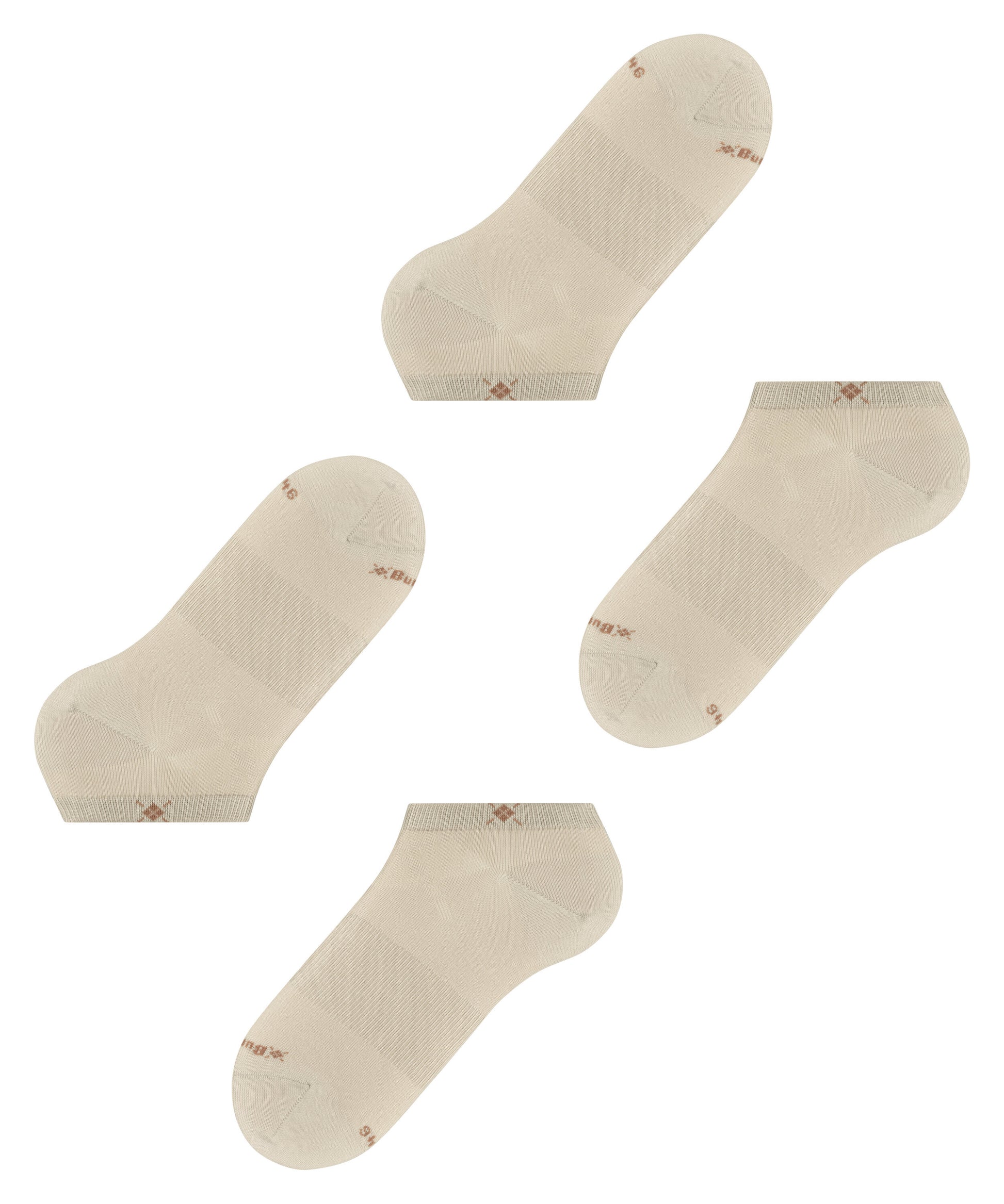 Sneakersocken Everyday 2-Pack (Sandstone)