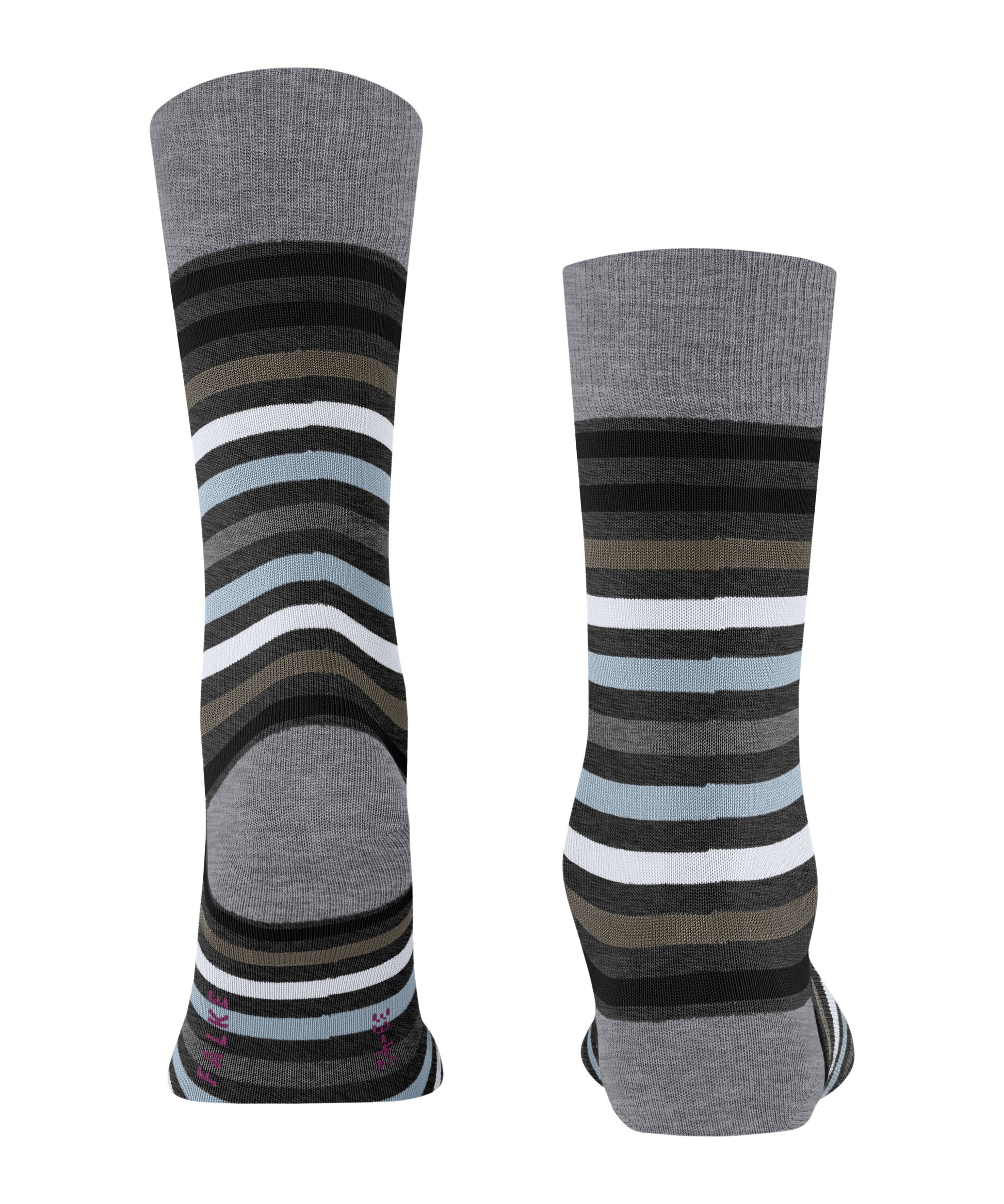 Socken Tinted Stripe (Asphalt Mel.)