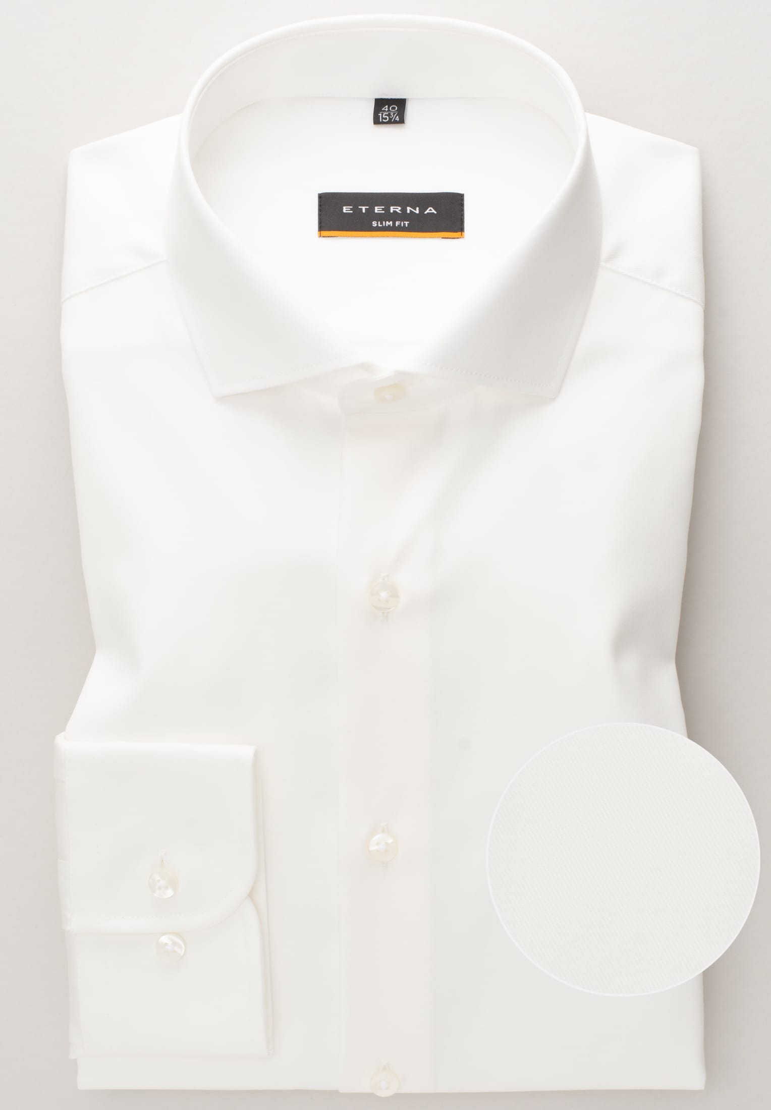Eterna Langarm Hemd Slim Fit Cover Shirt Twill (Champagner)