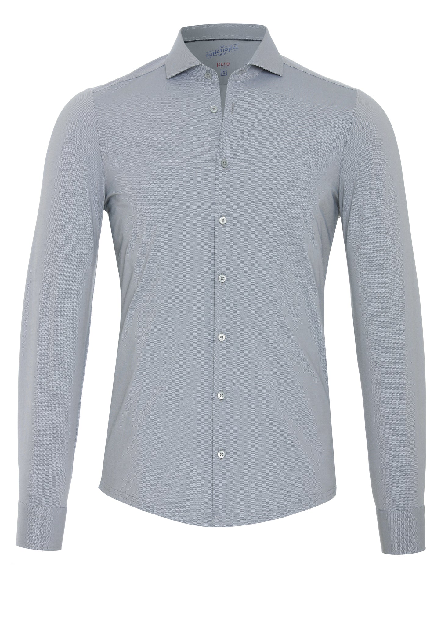 PURE- Functional Hemd Langarm (Uni Grau)